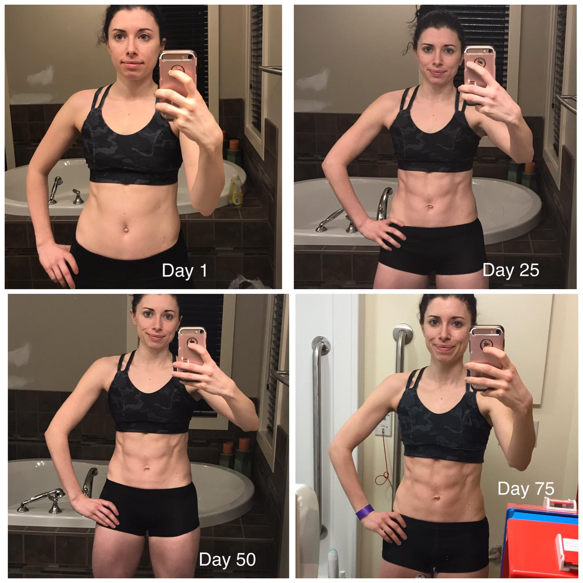 My wife’s progress. Macros, no sugar or sweeteners. Yoga, walking and