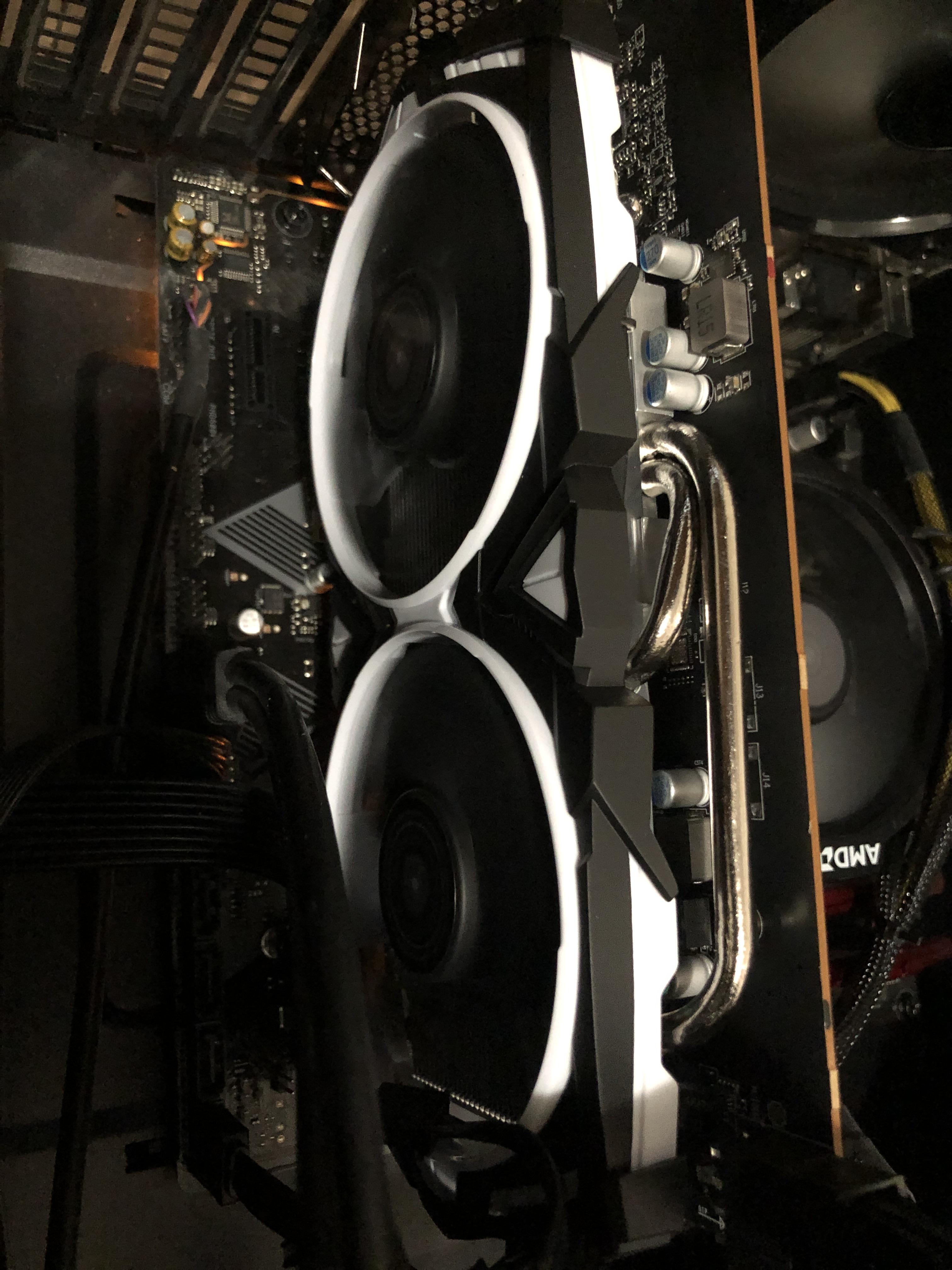 Graphics card fan running and pc running fine but monitor detects to hdmi. Psu is 600 watt