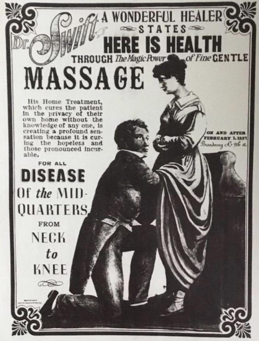 Thinking that “female hysteria” could be cured by pelvic massages