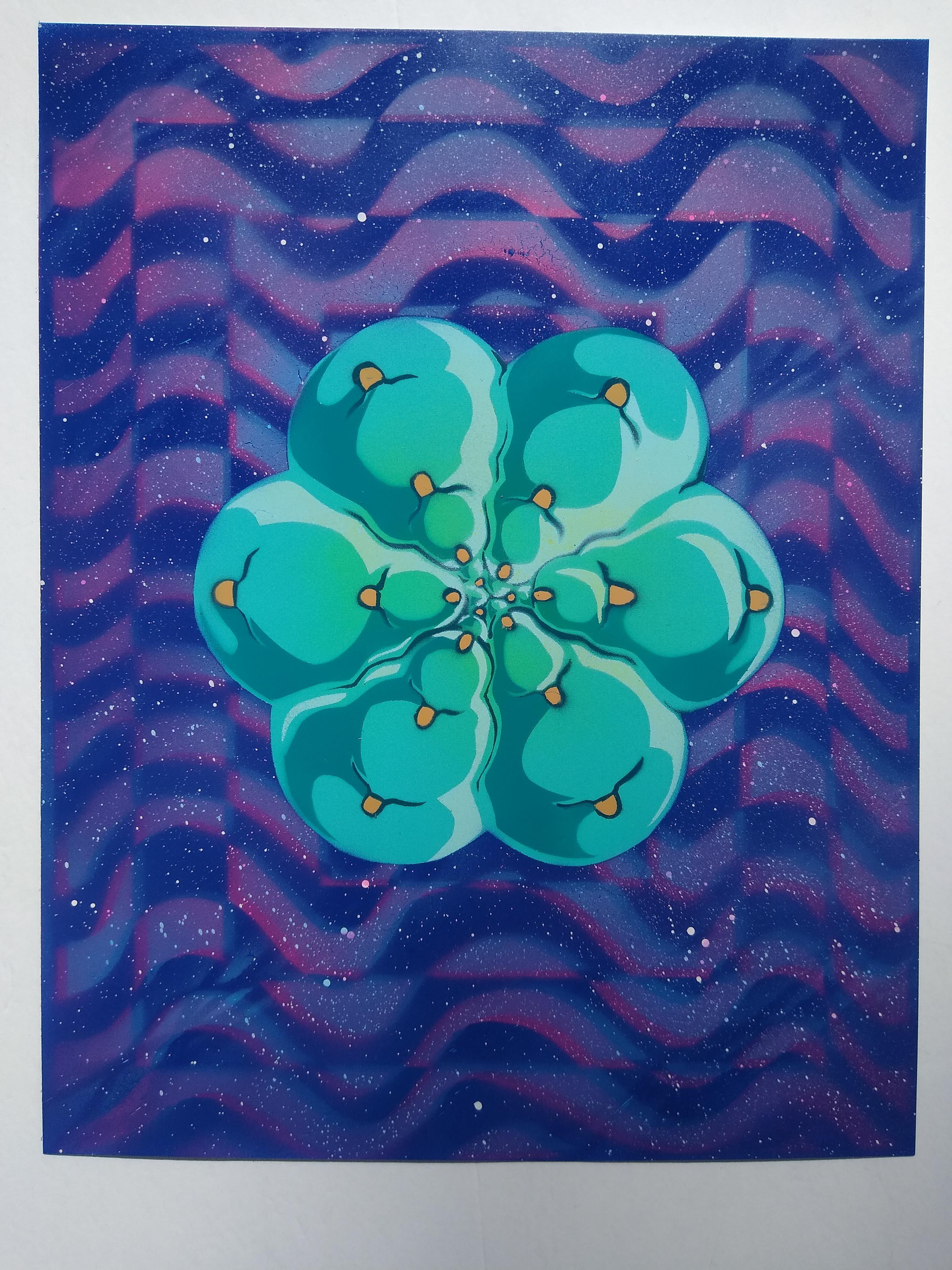 San Pedro spray paint art r/sanpedrocactus