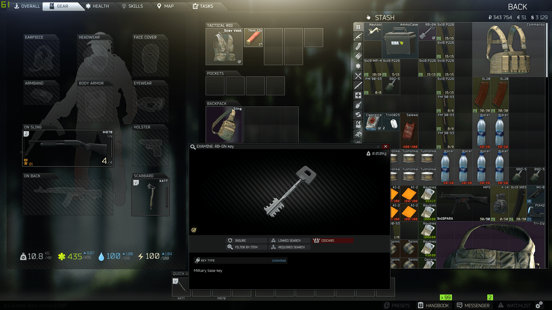 Any idea on where this unlocks? RBGN Key EscapefromTarkov