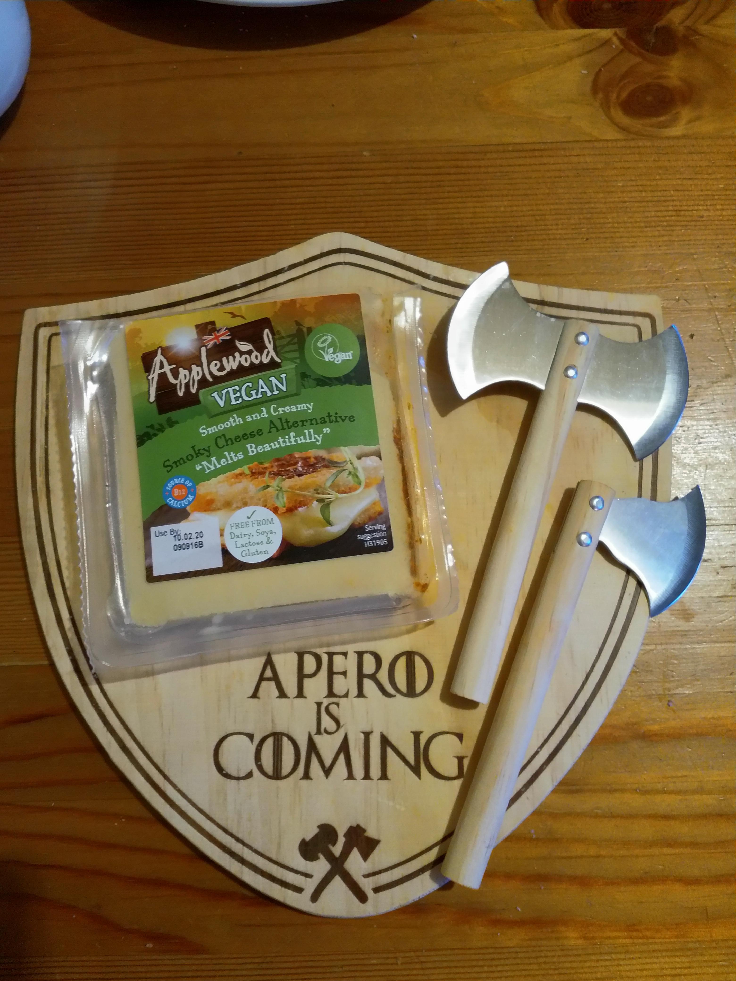 Applewood Vegan Smoked cheese, available at Asda for £2.30 and it's