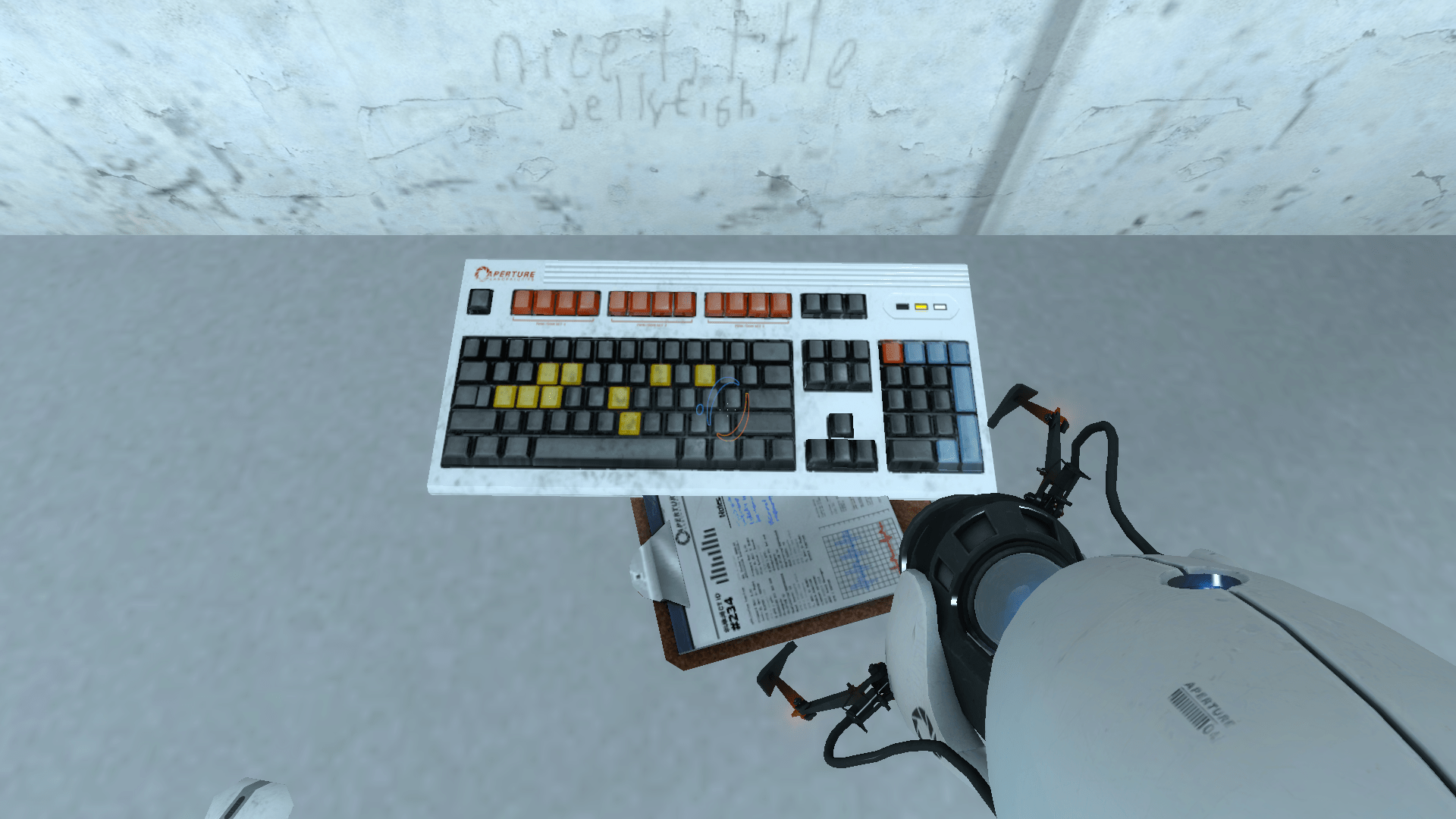 Beautiful keyboard from portal. Might have to recreate it r/pcmasterrace