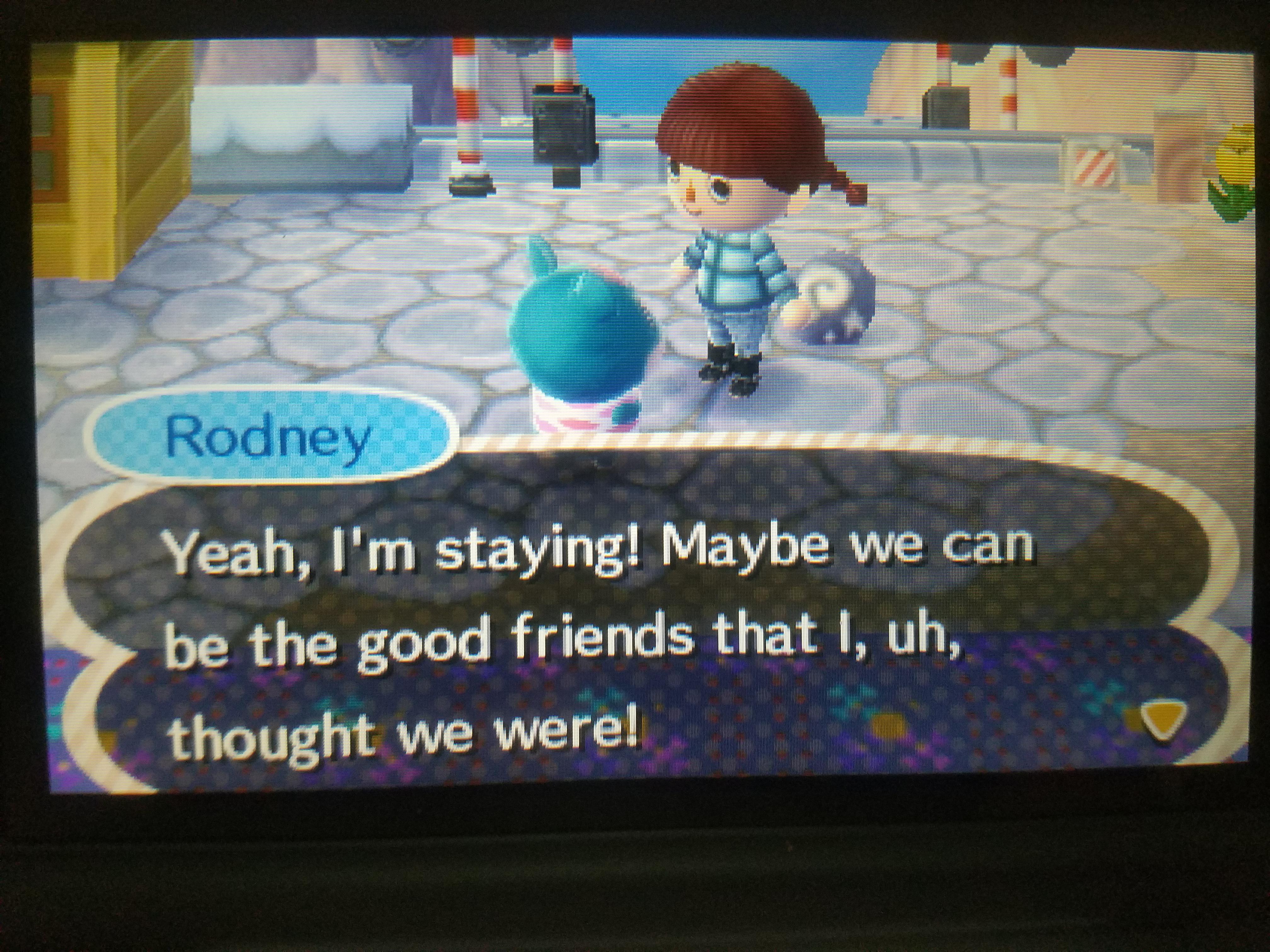 Why did you lie to me about leaving, Rodney! No one wants you here. r