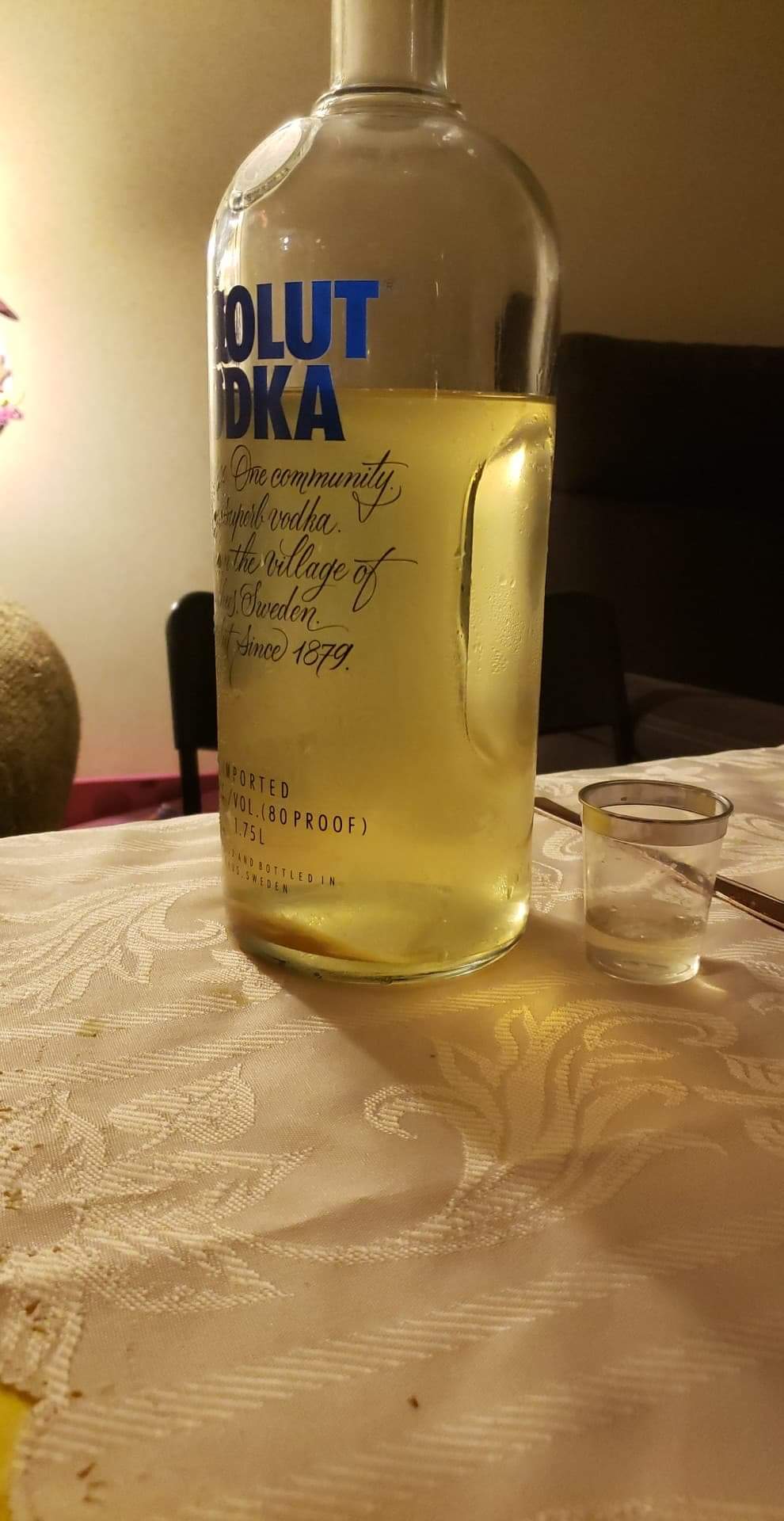 A Russian Thanksgiving tradition Vodka infused with horseradish. I