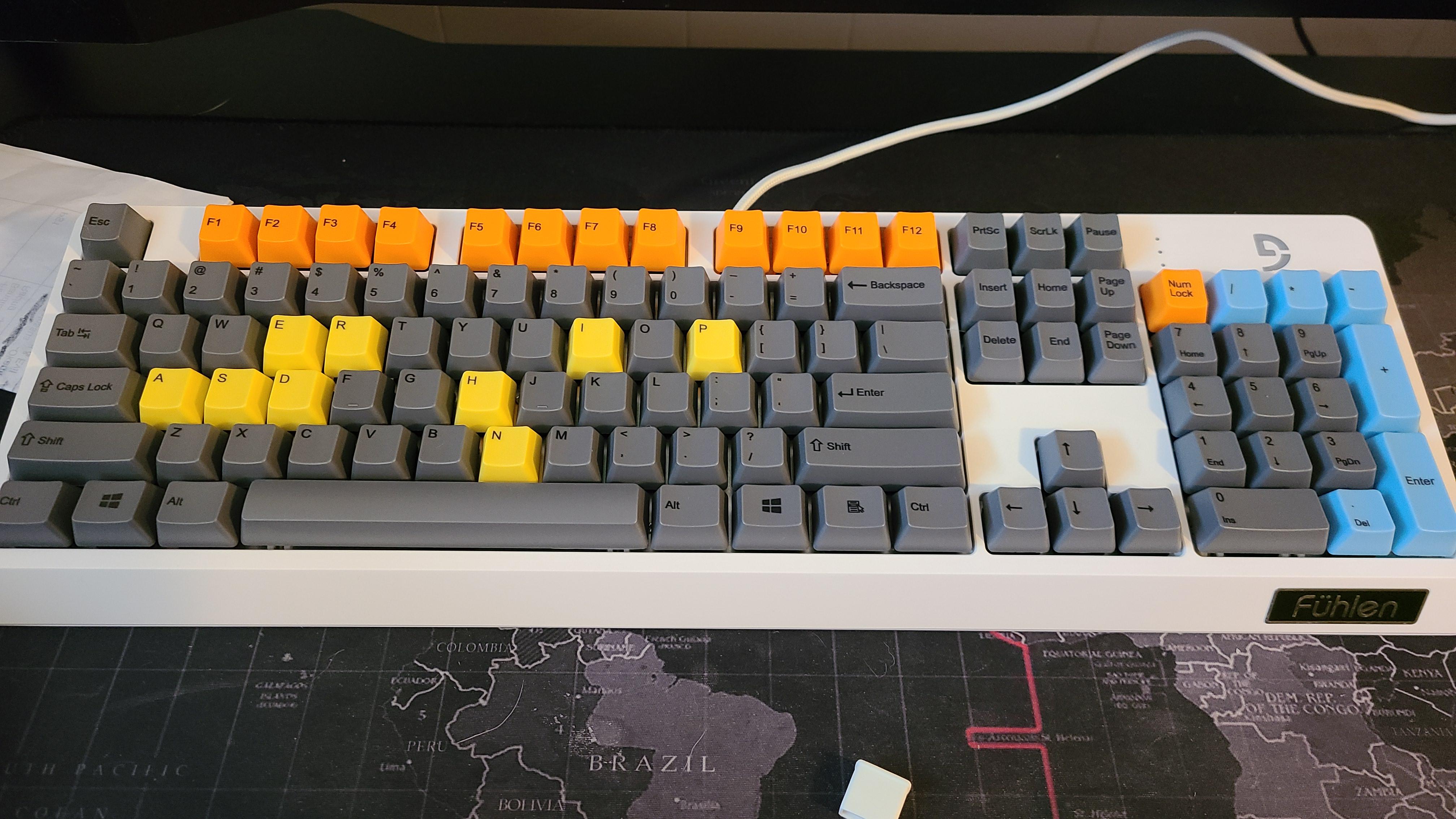 My new portal inspired keyboard I got for Christmas r/Portal