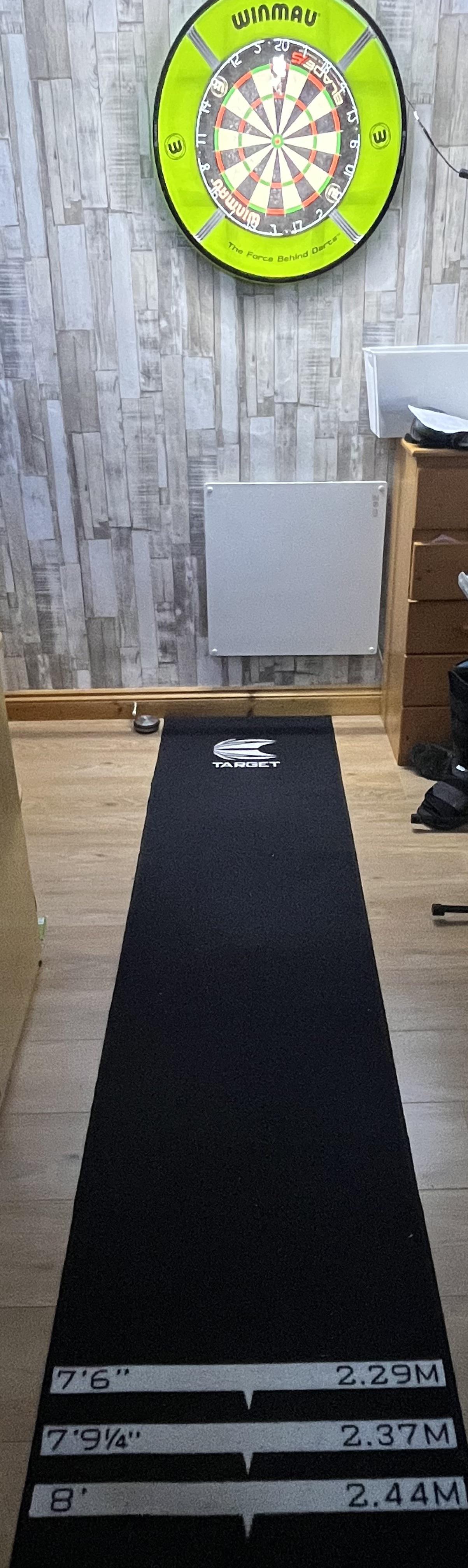 Players using the target distance mats, if your board comes off the