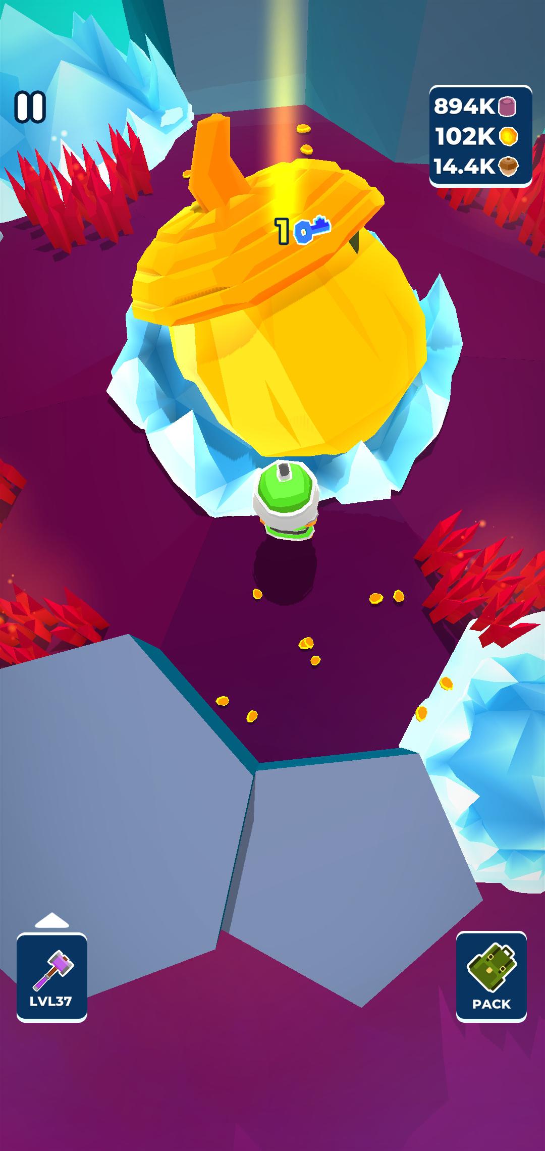 I can't get the blue key in Wadirum MyLittleUniverse