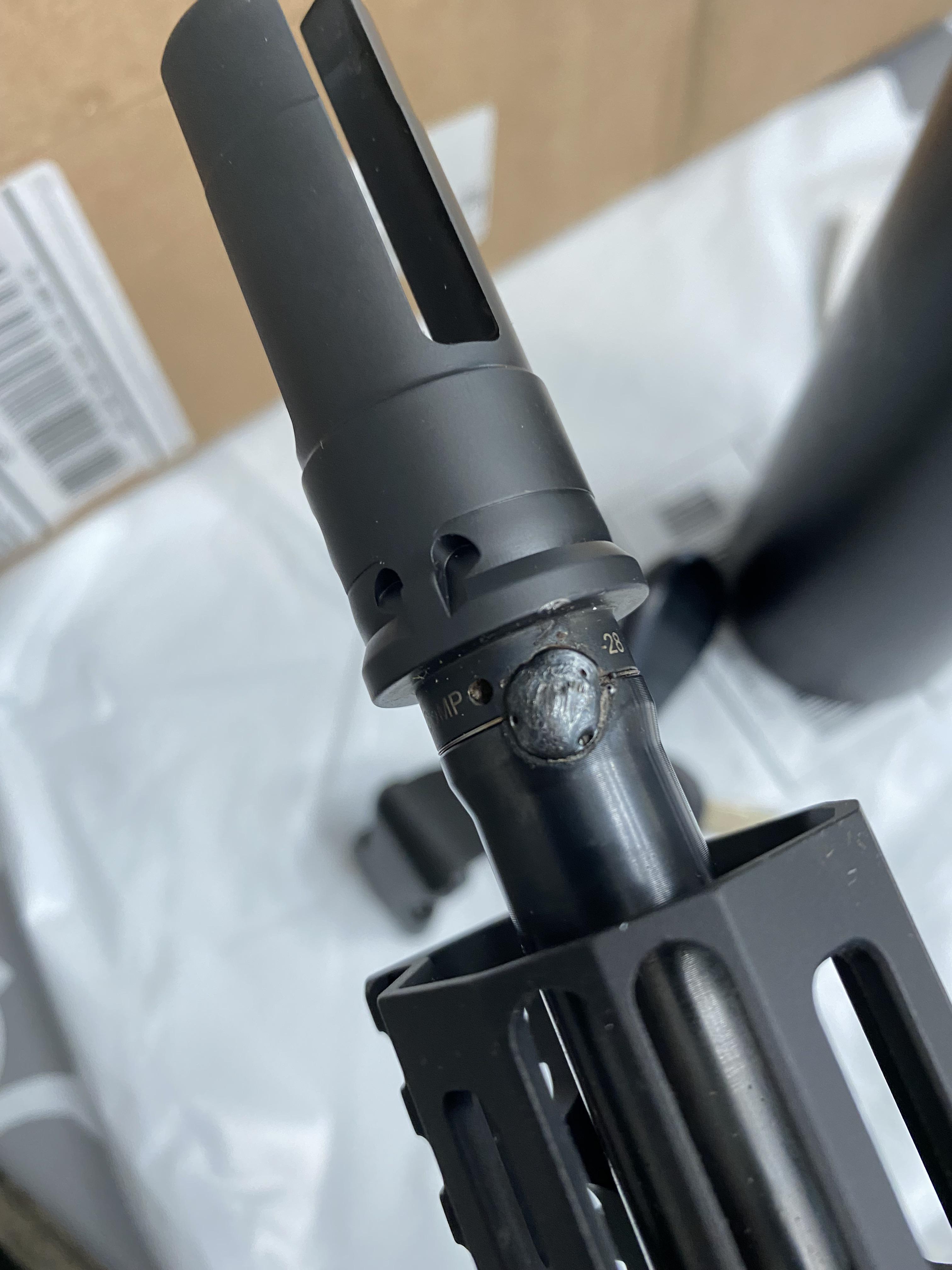 “Pin”/Weld job done by my LGS r/ar15