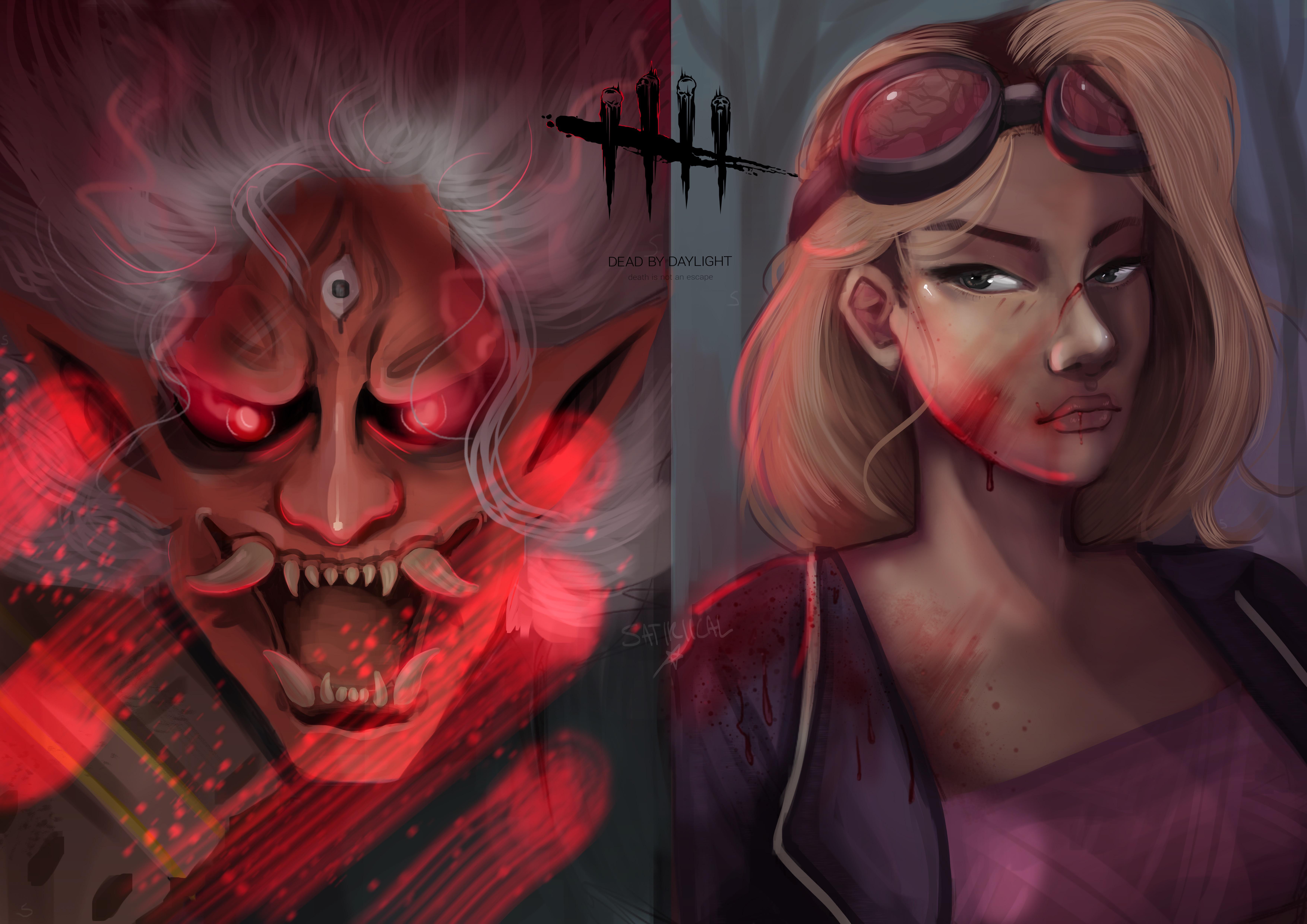 Drew some Dead by Daylight fan art and thought you guys