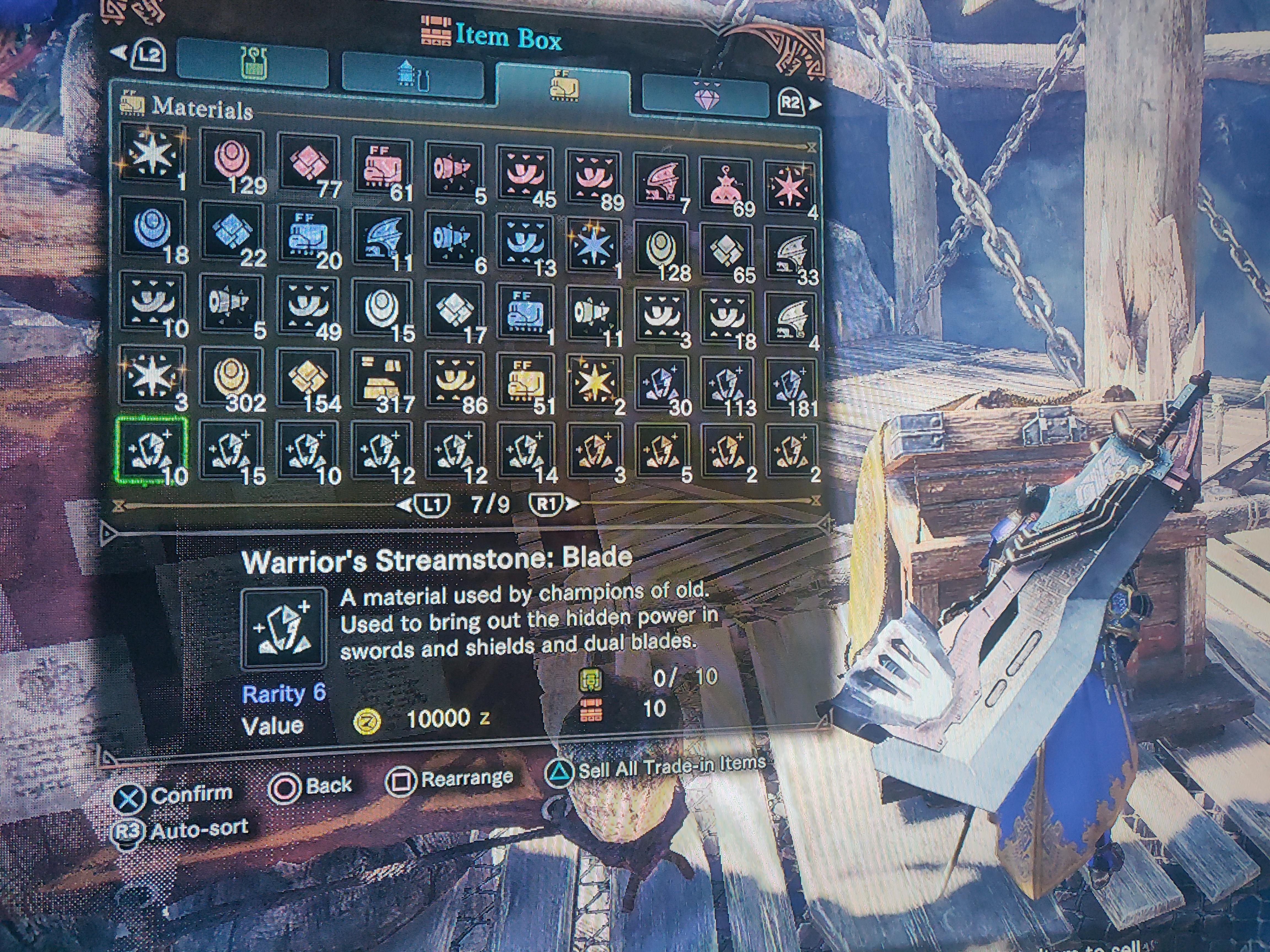 Been farming streamstones for days now. And the only one i never drop