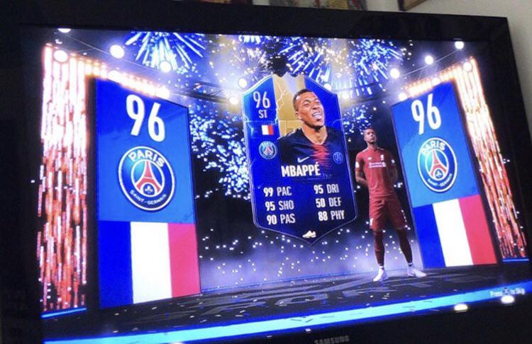 Tots mbappe this is my first year playing fifa and I go and pack tots