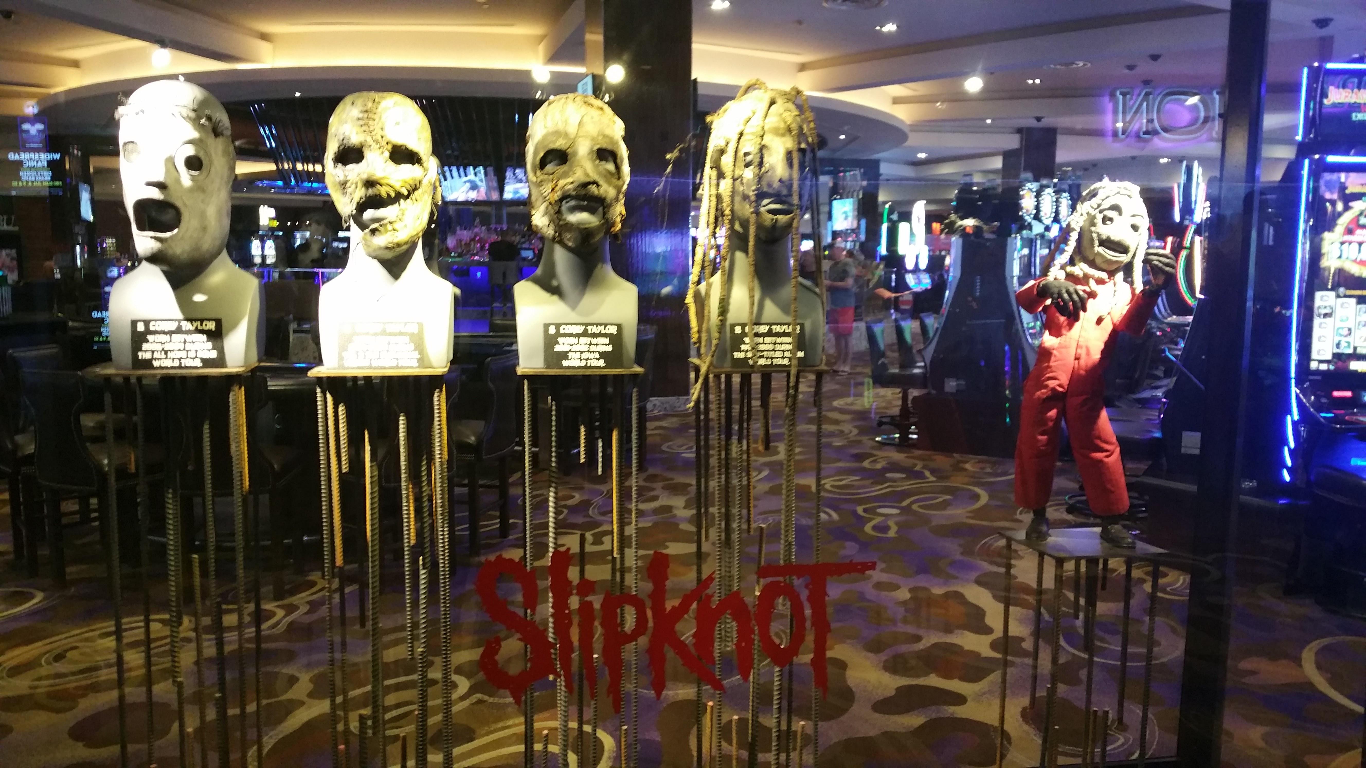 Corey's display at The Hard Rock Hotel in Las Vegas. r/Slipknot