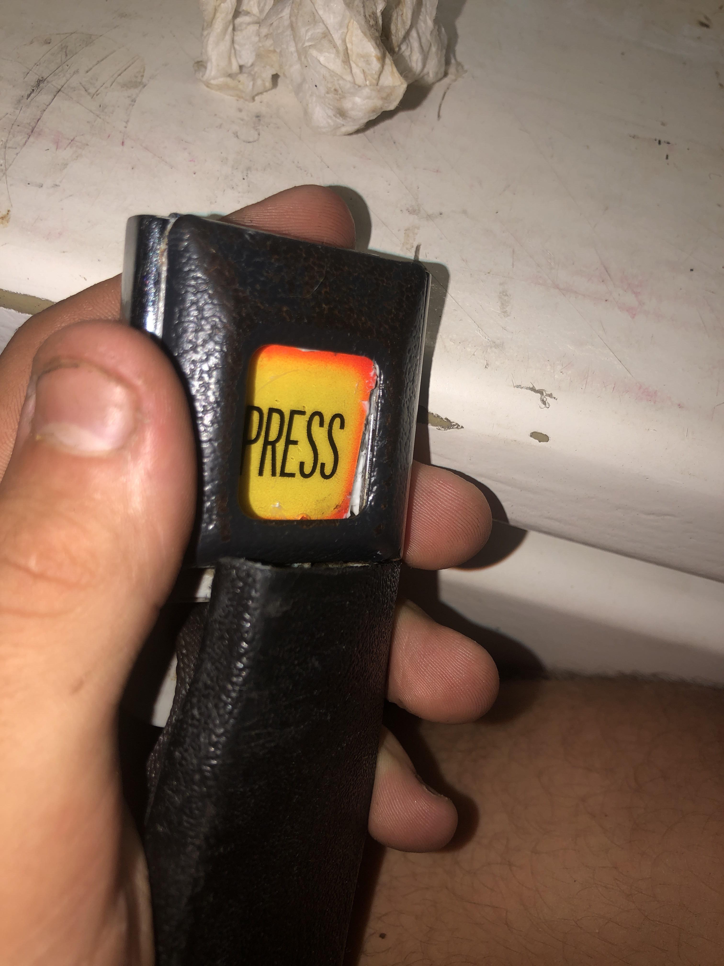 is there anyway to fix my seatbelt? It’s constantly pressed it and won