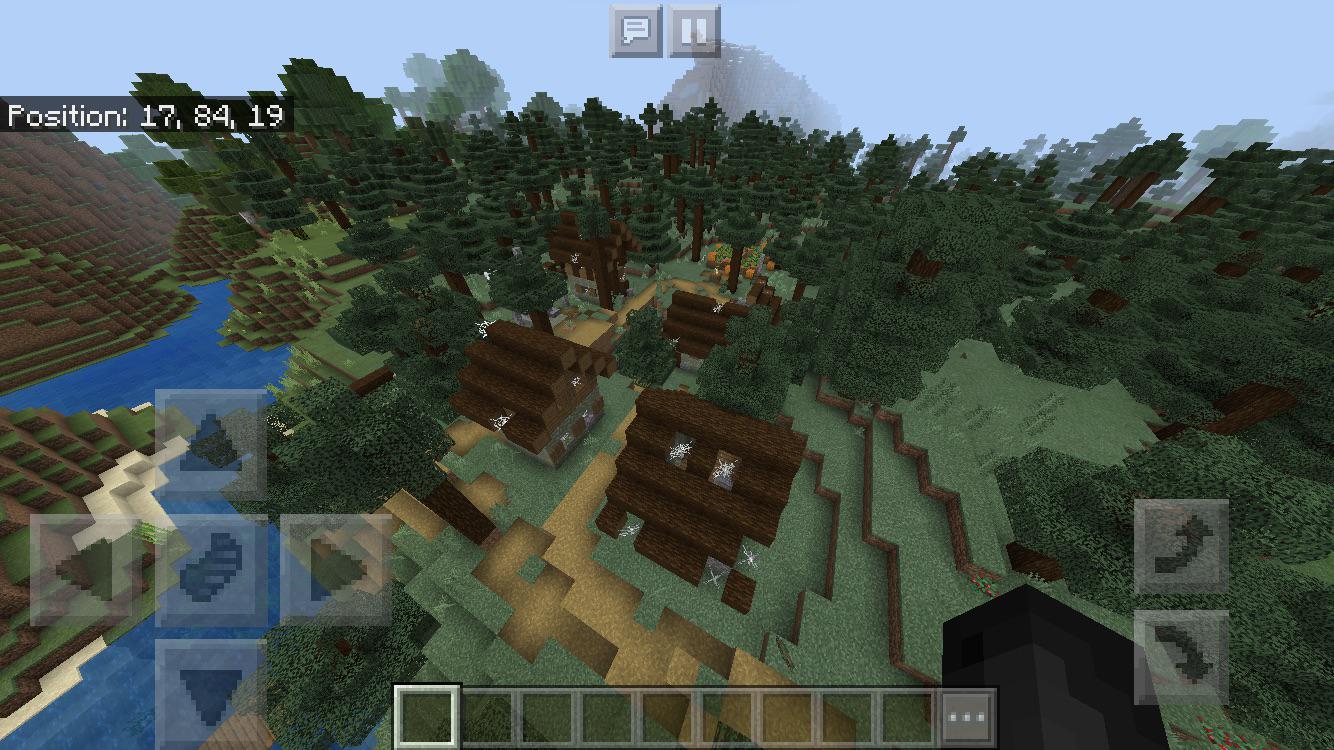 [BEDROCK] Abandoned Spruce Zombie Village at Spawn Seed 523680216 r
