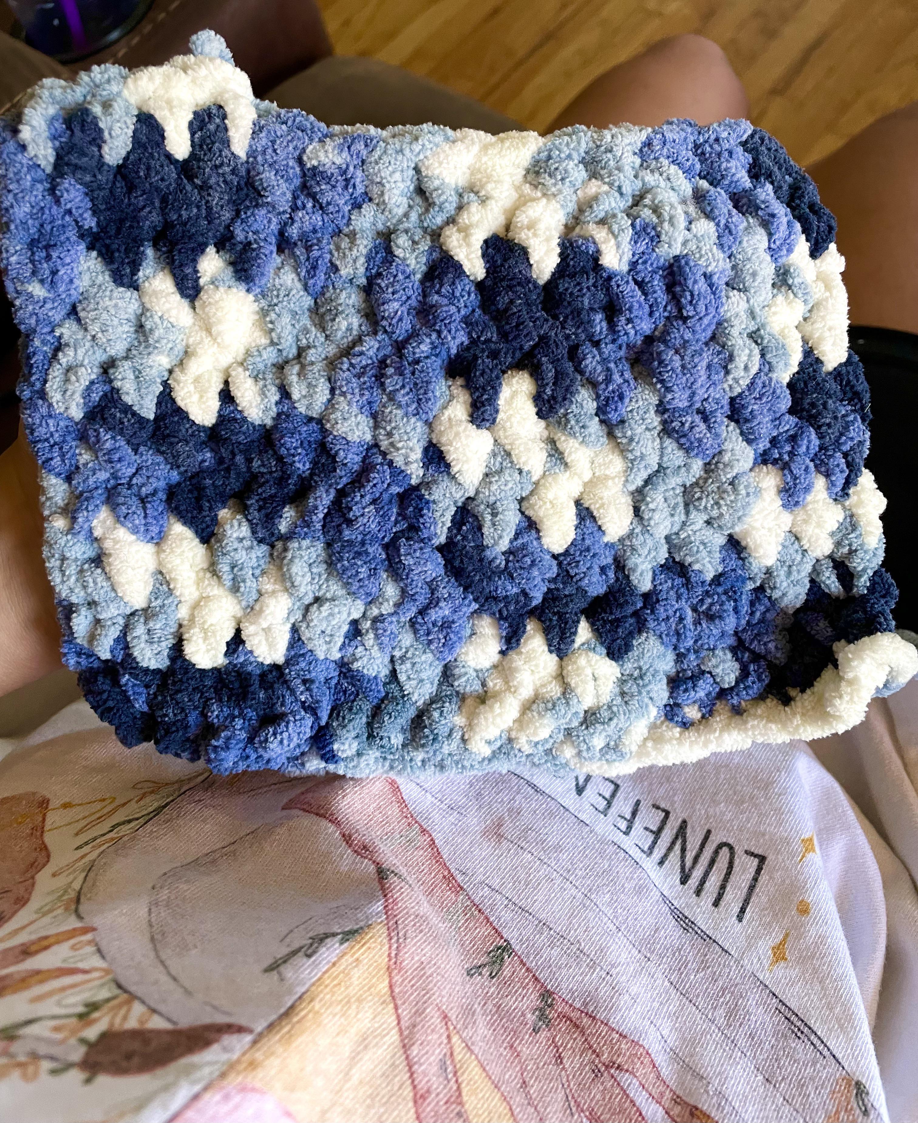 I’m using Bernard Blanket yarn to make a scarf and now I’m thinking it