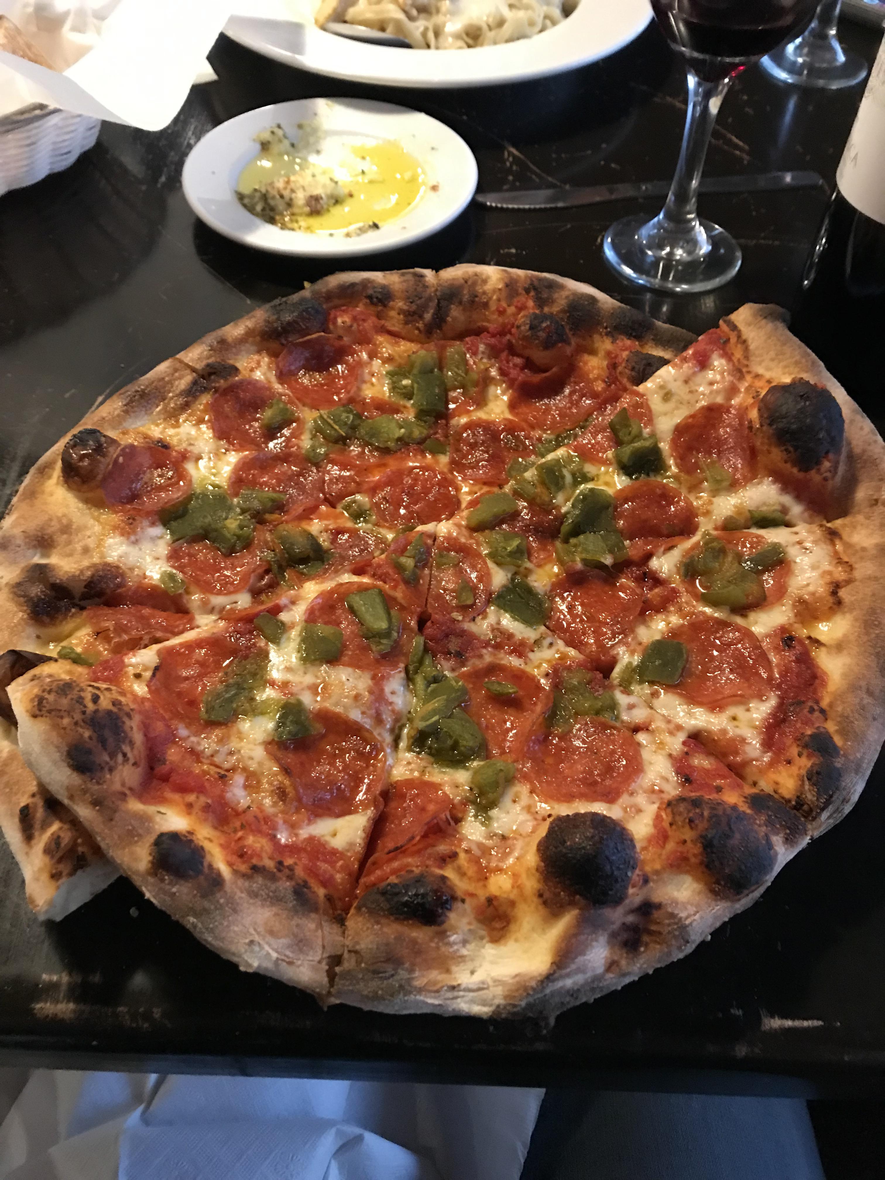 Zeffiros green chili and pepperoni, Las Cruces, New Mexico r/Pizza