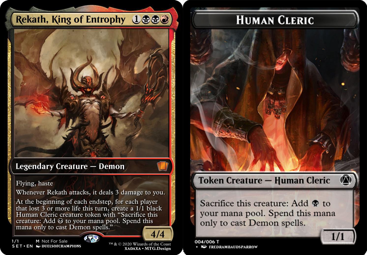 [Demon Tribal Legend] Rekath, King of Entrophy r/custommagic