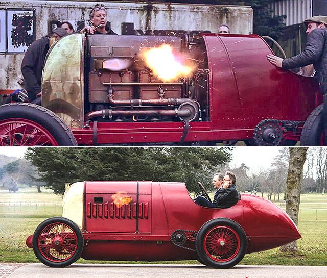 FIAT S76 nicknamed "The Beast of Turin" has 4-cylinder engine with a