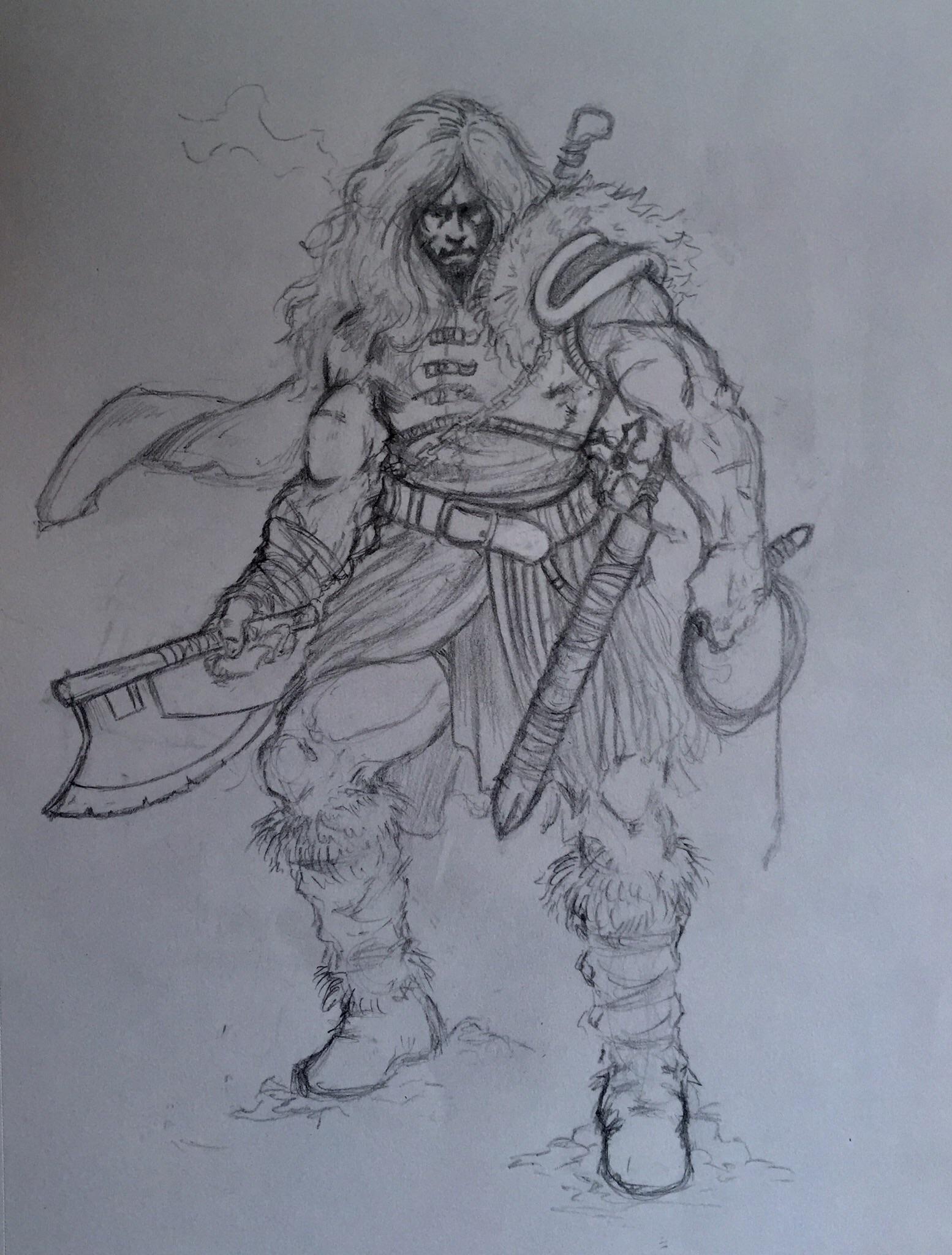 Simon Belmont sketch castlevania
