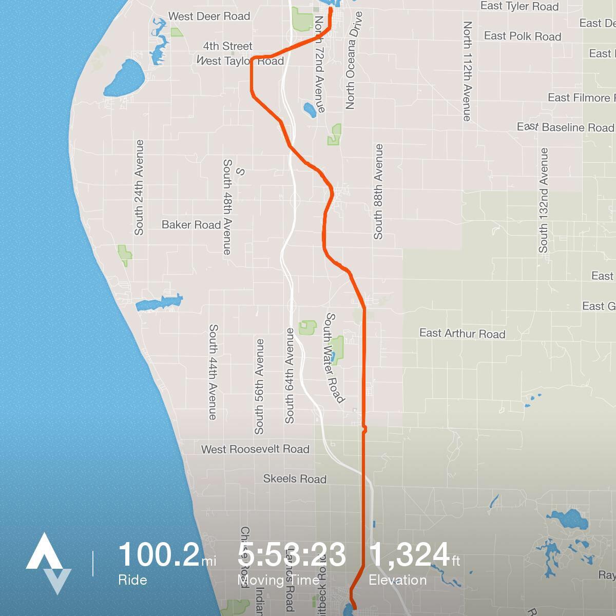 The obligatory first ever century ride post. Great trail in Hart