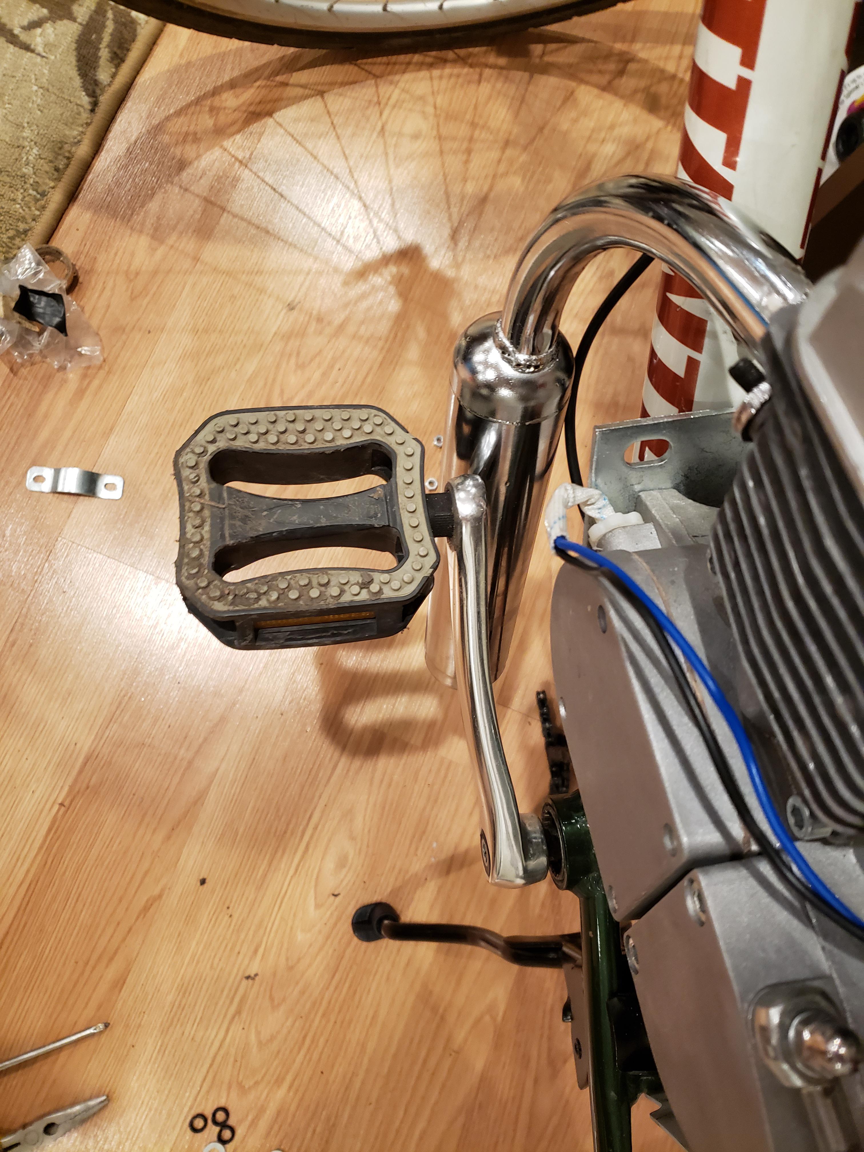 Exhaust hits pedals badly. How to bend without breaking exhaust? r