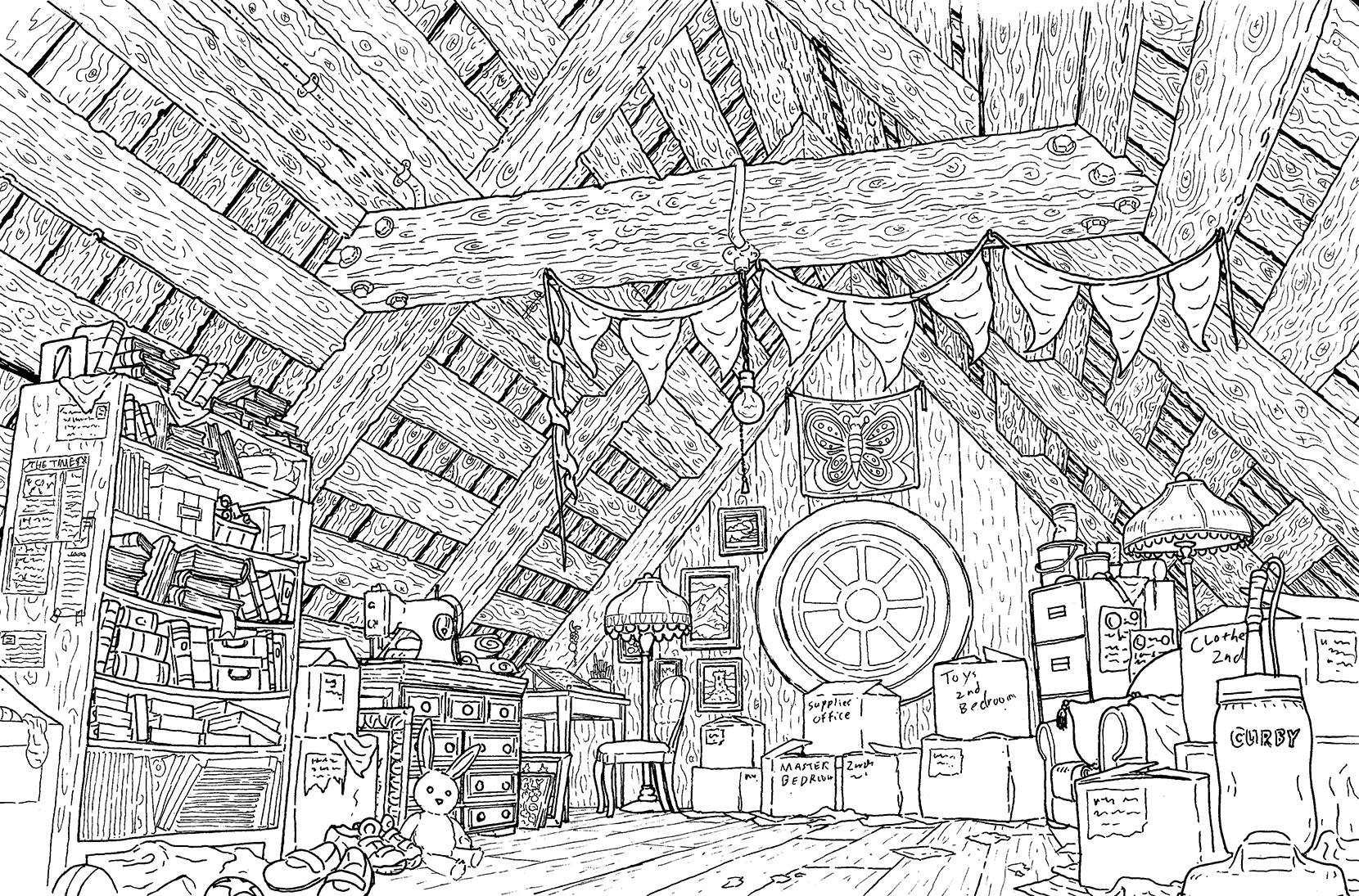 Attic Scene r/drawing