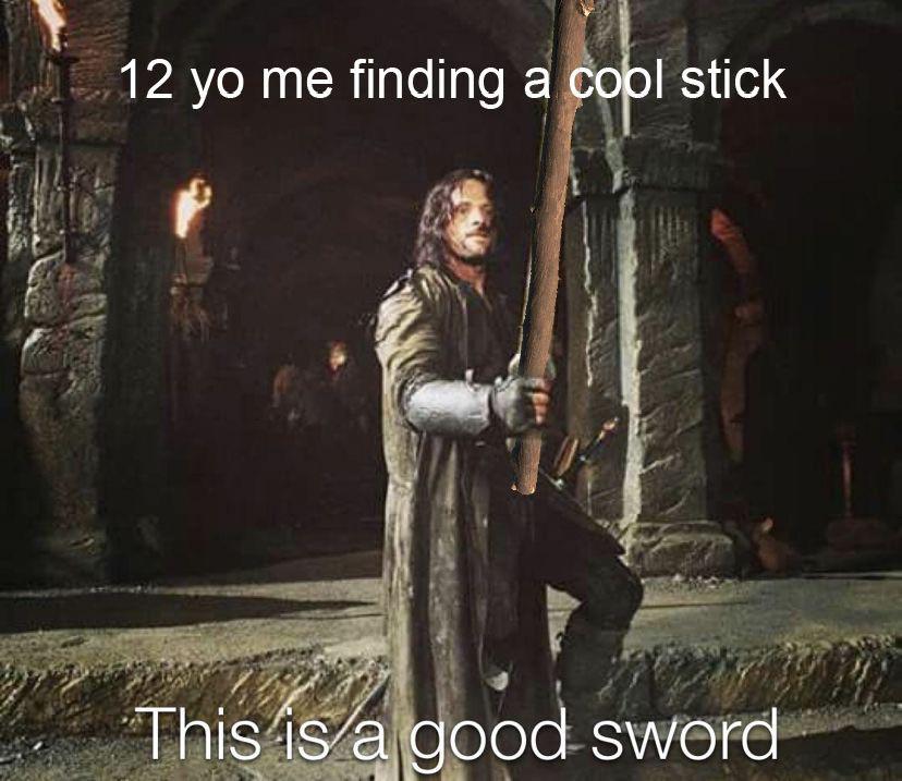 One heck of a cool sword. r/lotrmemes