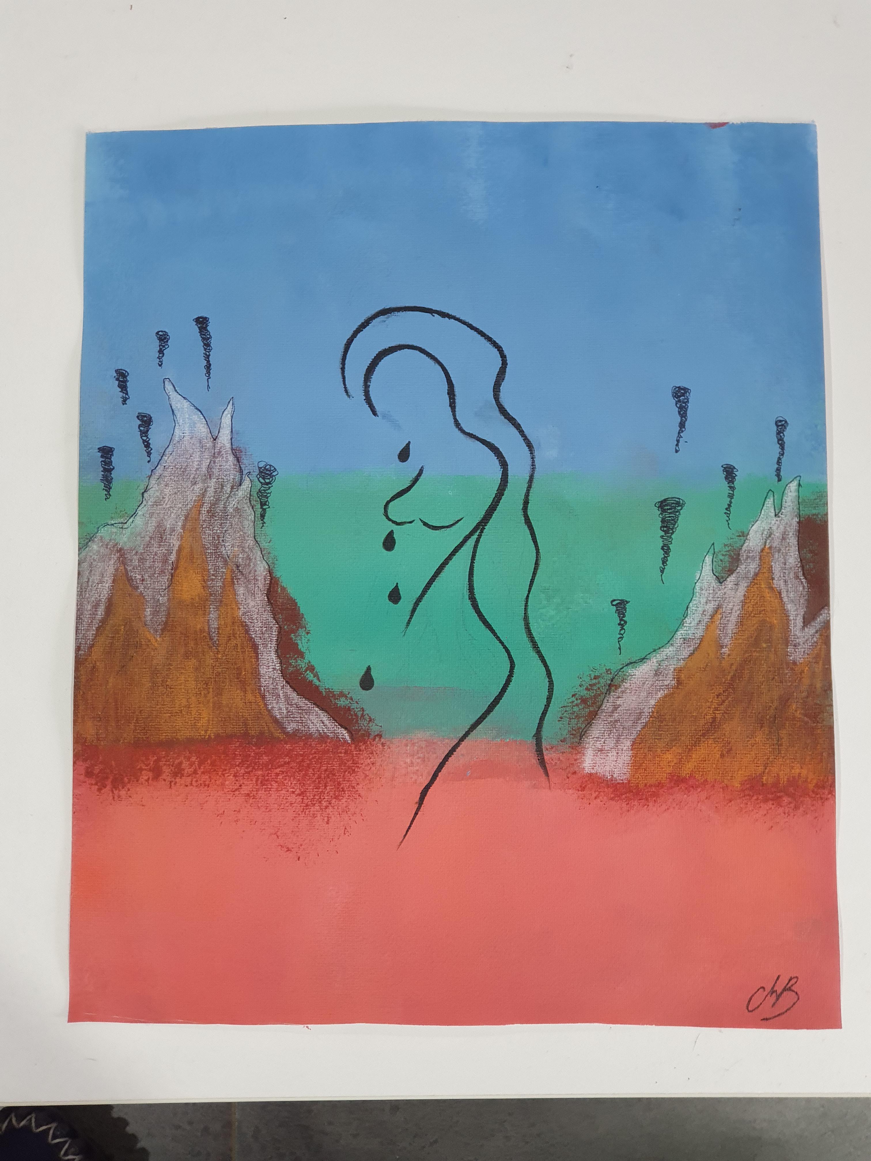 The Burning of Mother Earth, Me, Mixed Media, 2019 Art