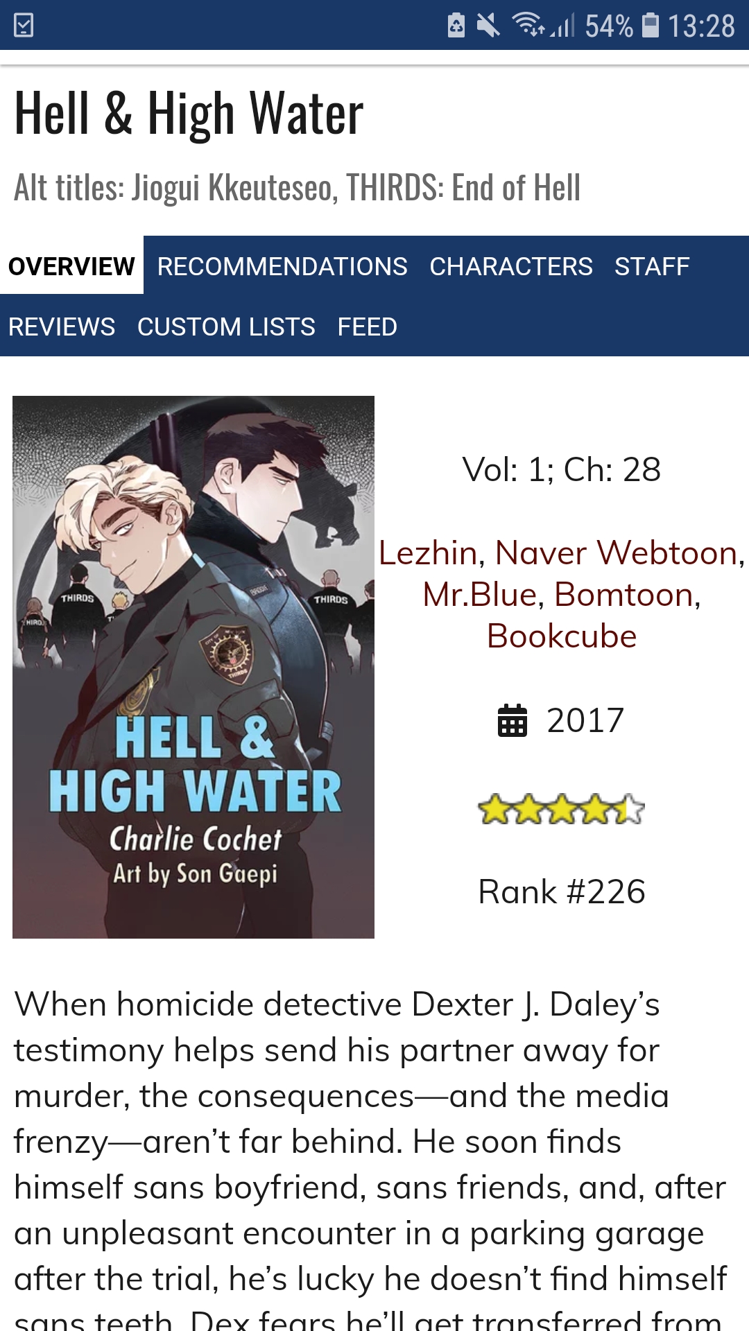 HELL&HIGH WATER do you know where i can read it for free? I have read