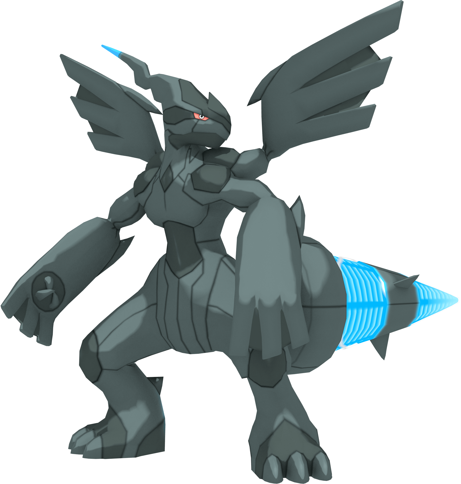 A Zekrom render I made that's based on official artwork. r