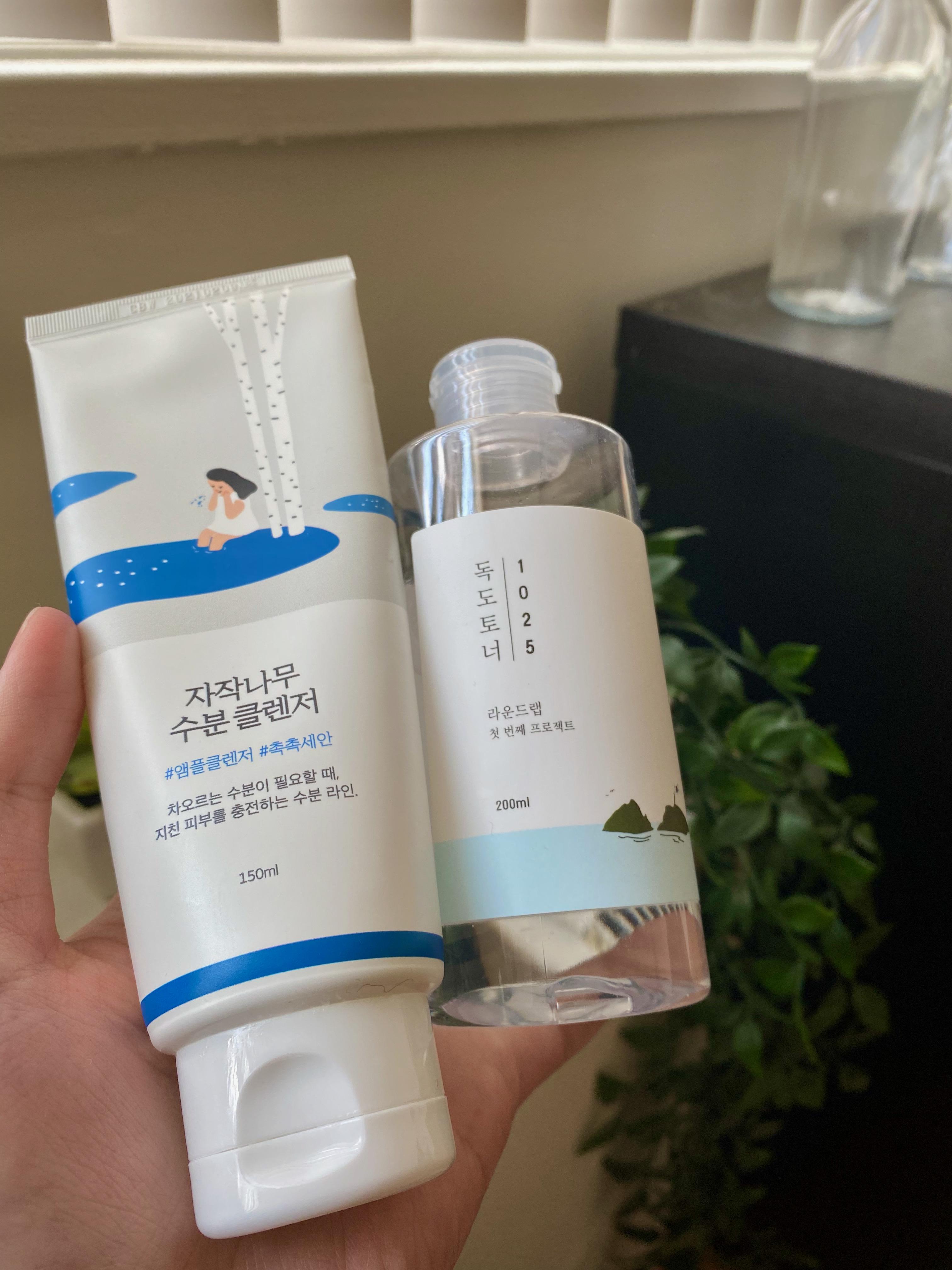 [Review] Round Lab Birch Juice Cleanser and 1025 Dokdo Toner r