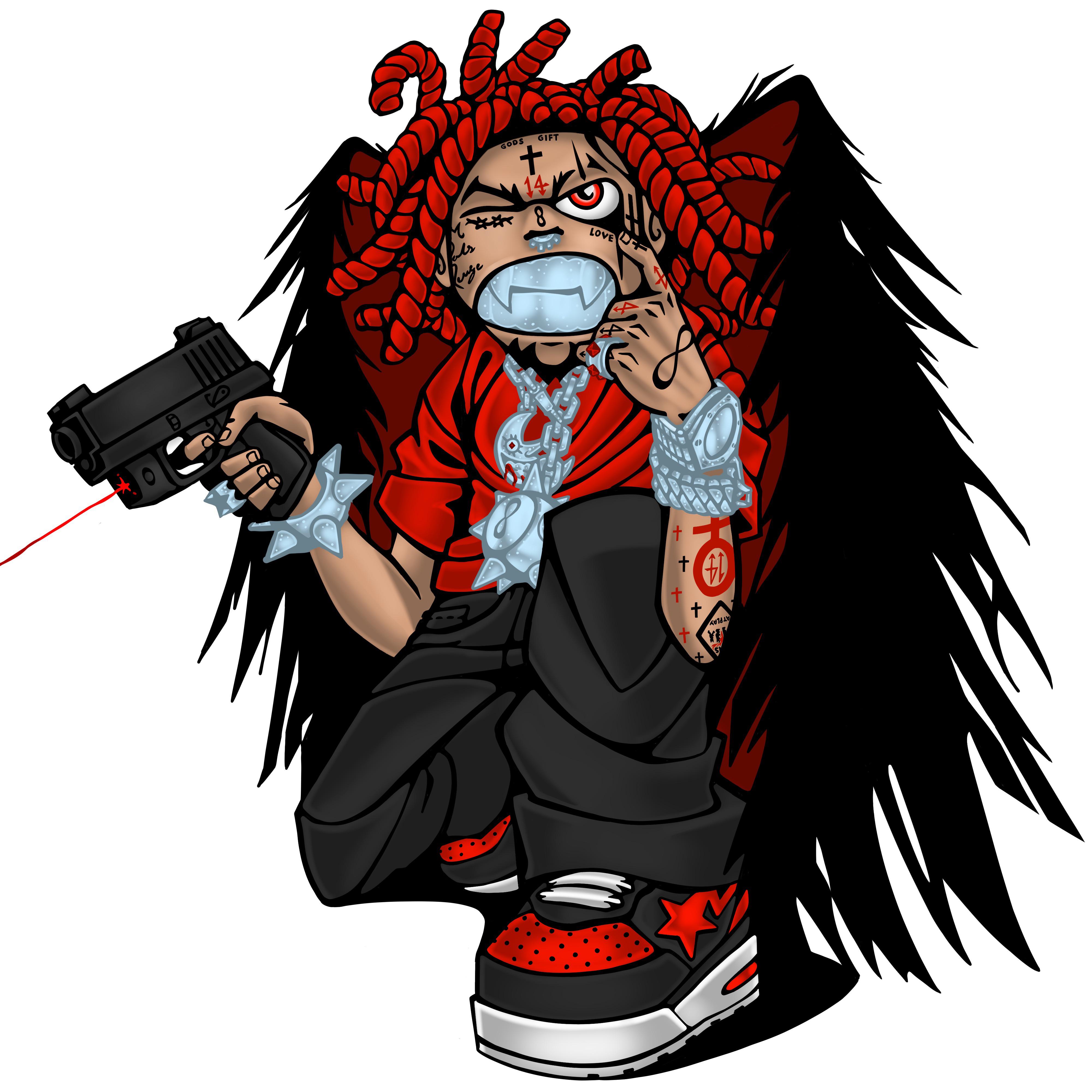Trippie Redd Cartoon Naruto X Trippie Redd Drawing Anime Art