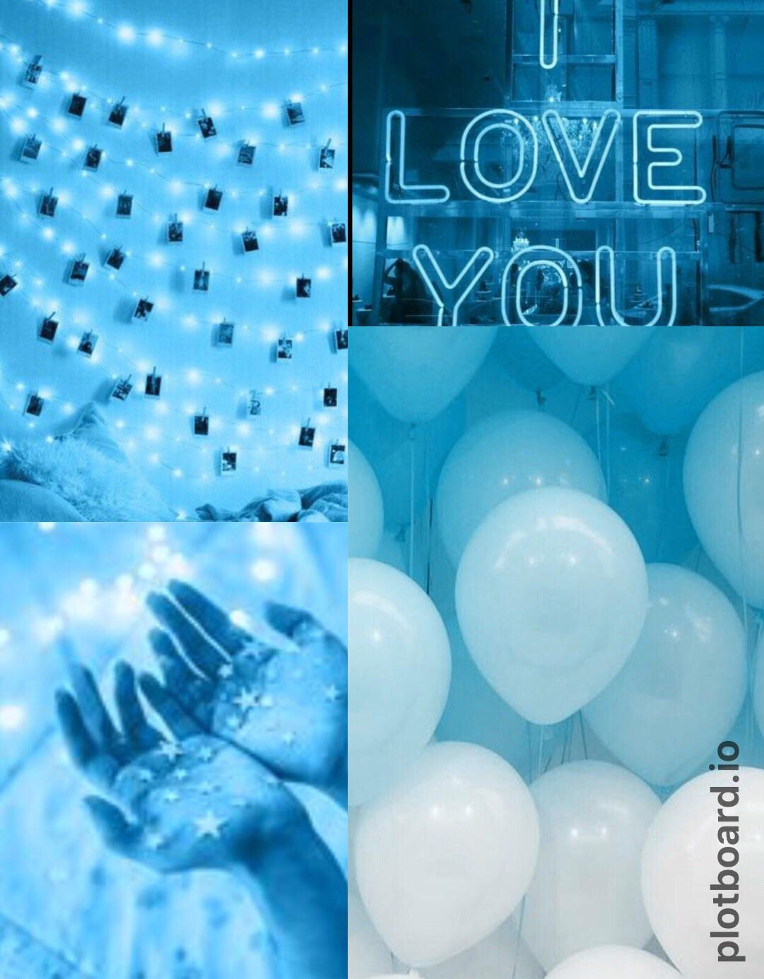 A blue mood board r/moodboards