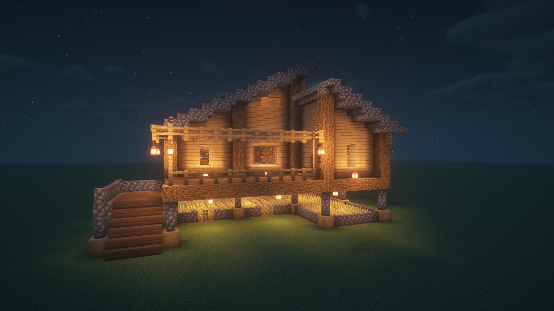 House on stilts r/Minecraft