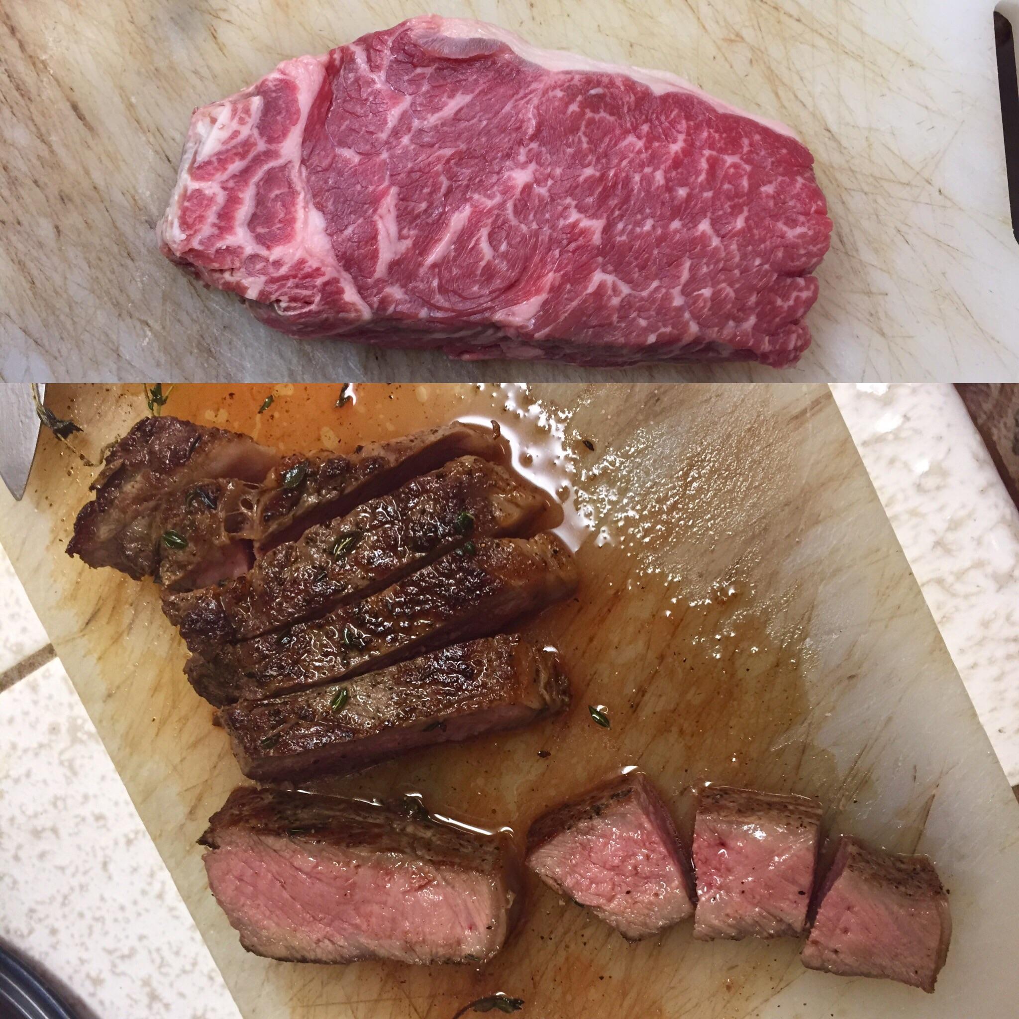 NY Strip Prime from Costco (medium) r/steak