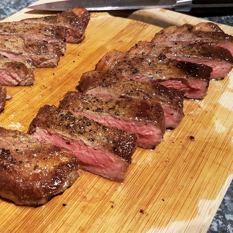 My first ever sous vide attempt on some sirloin steaks. Im hooked! r