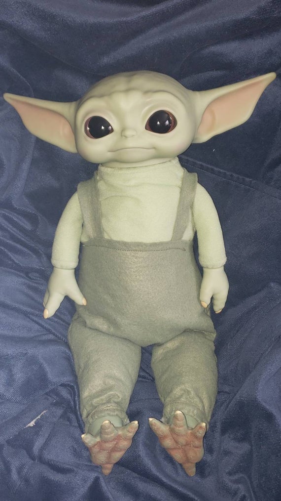 Here's another baby Yoda/Grogu with legs, this time off Etsy r/DiWHY