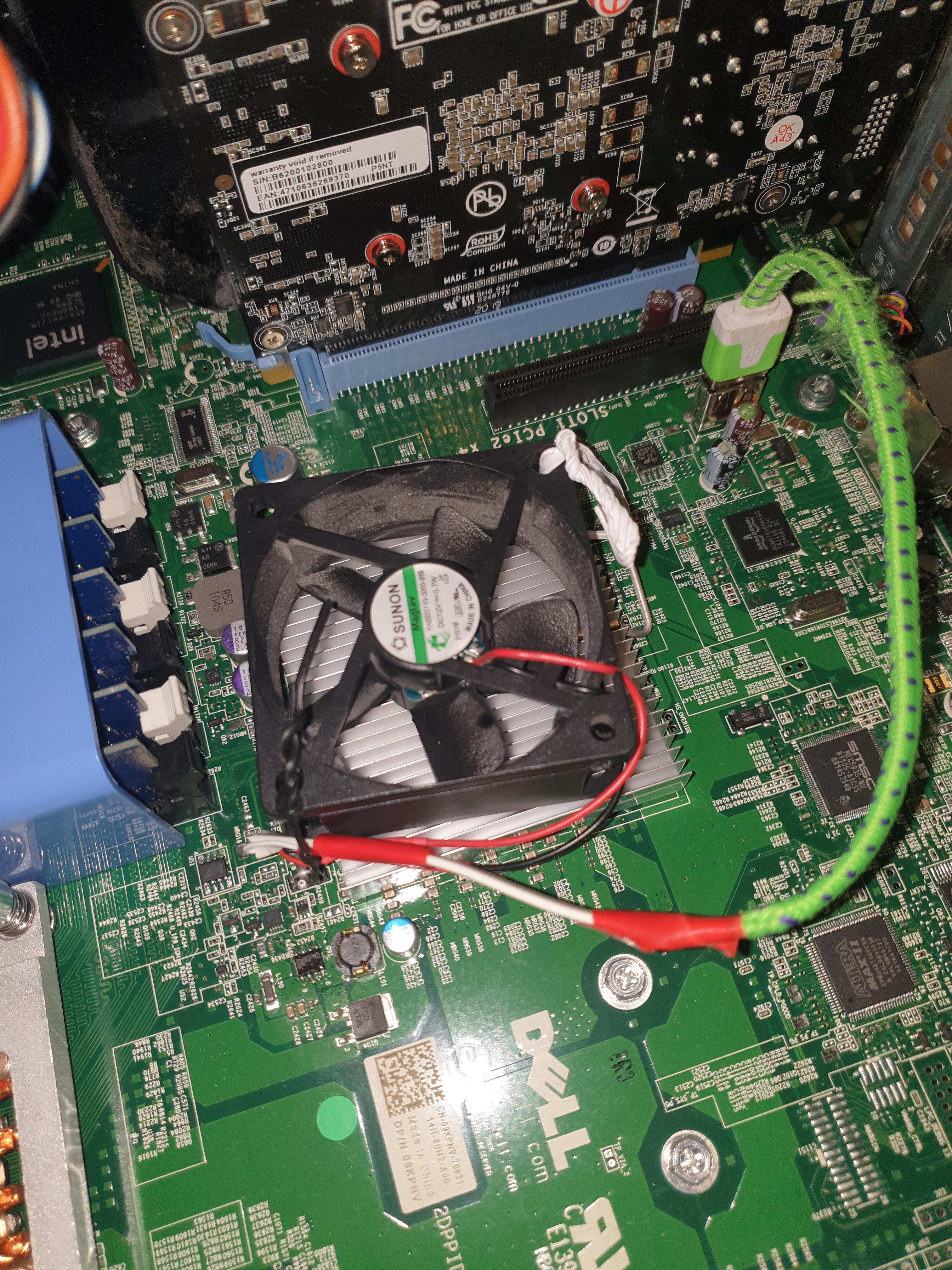 Chipset running hot? Nothing an internal usb port, broken usb cable and