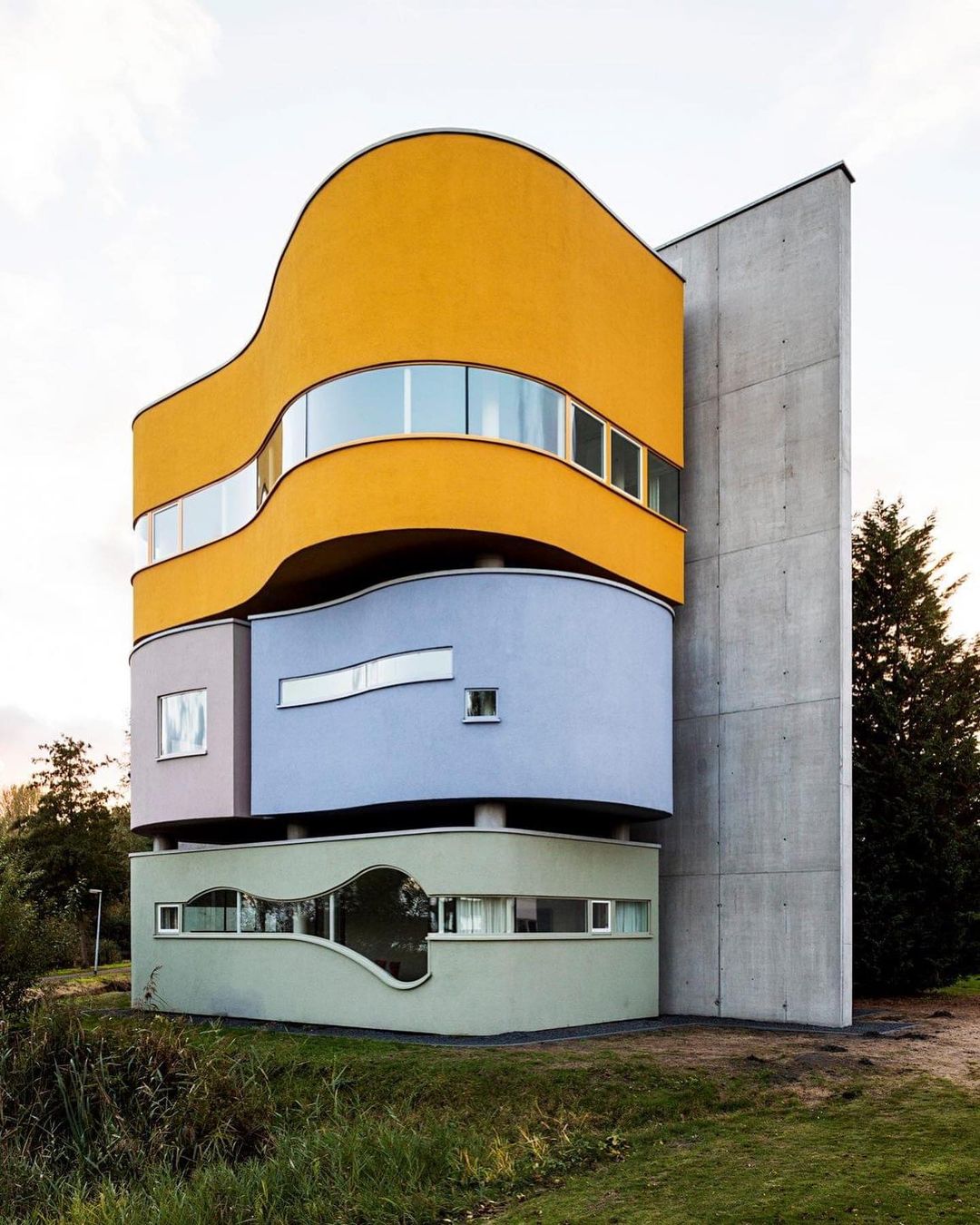 Wall House 2, designed by architect John Hejduk in 1973 and built in 2001 in Groningen