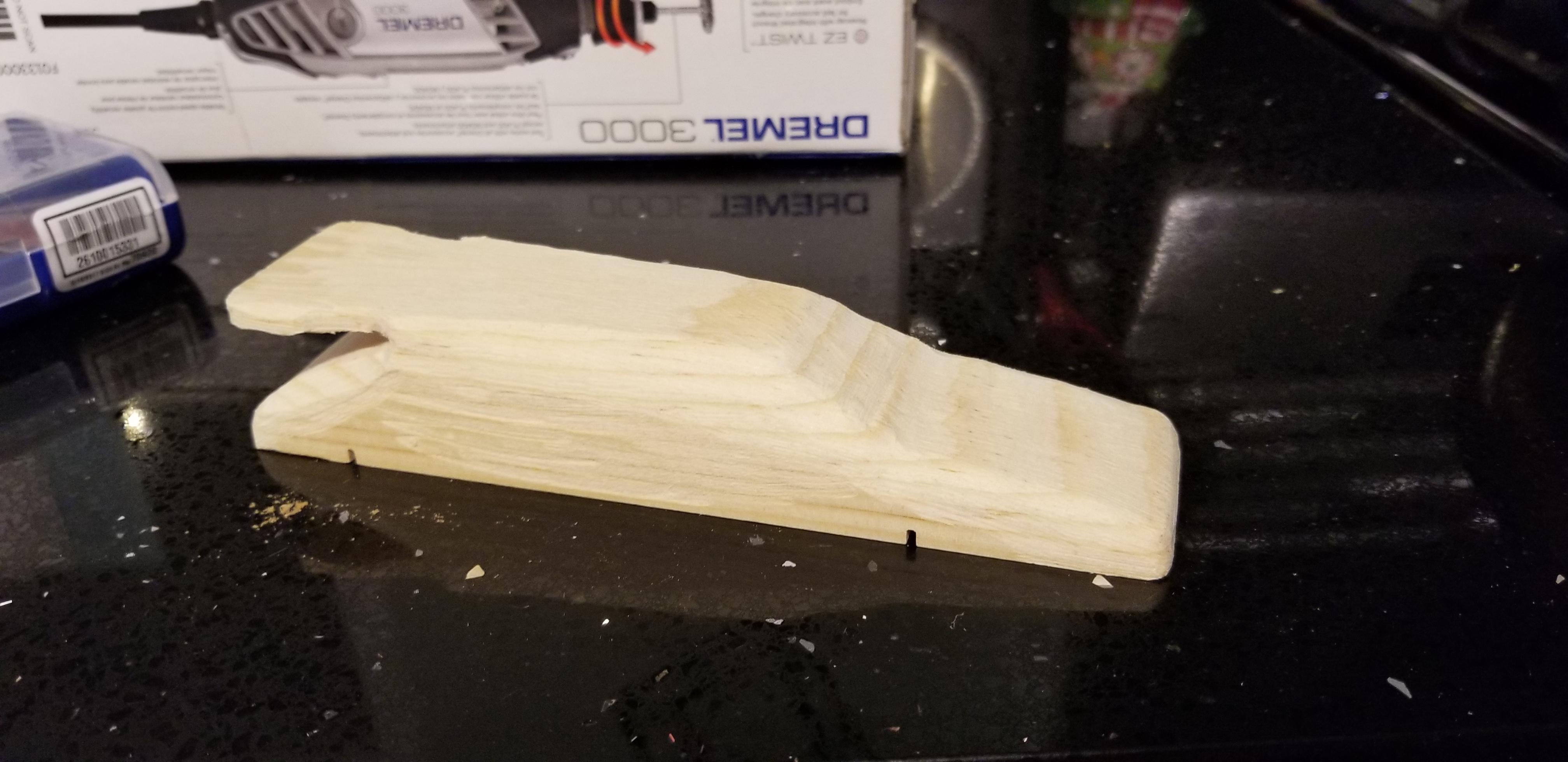 Pinewood Derby... A week to go... Needs more sanding (and weights