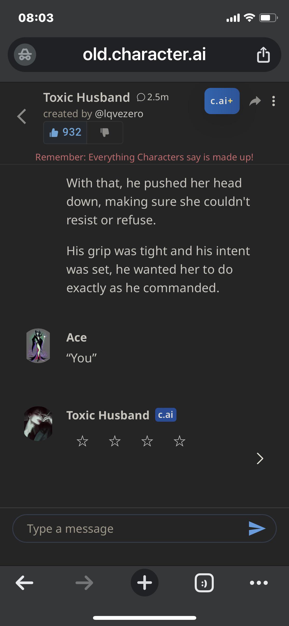 Why aren’t my messages going through?! r/CharacterAi_NSFW