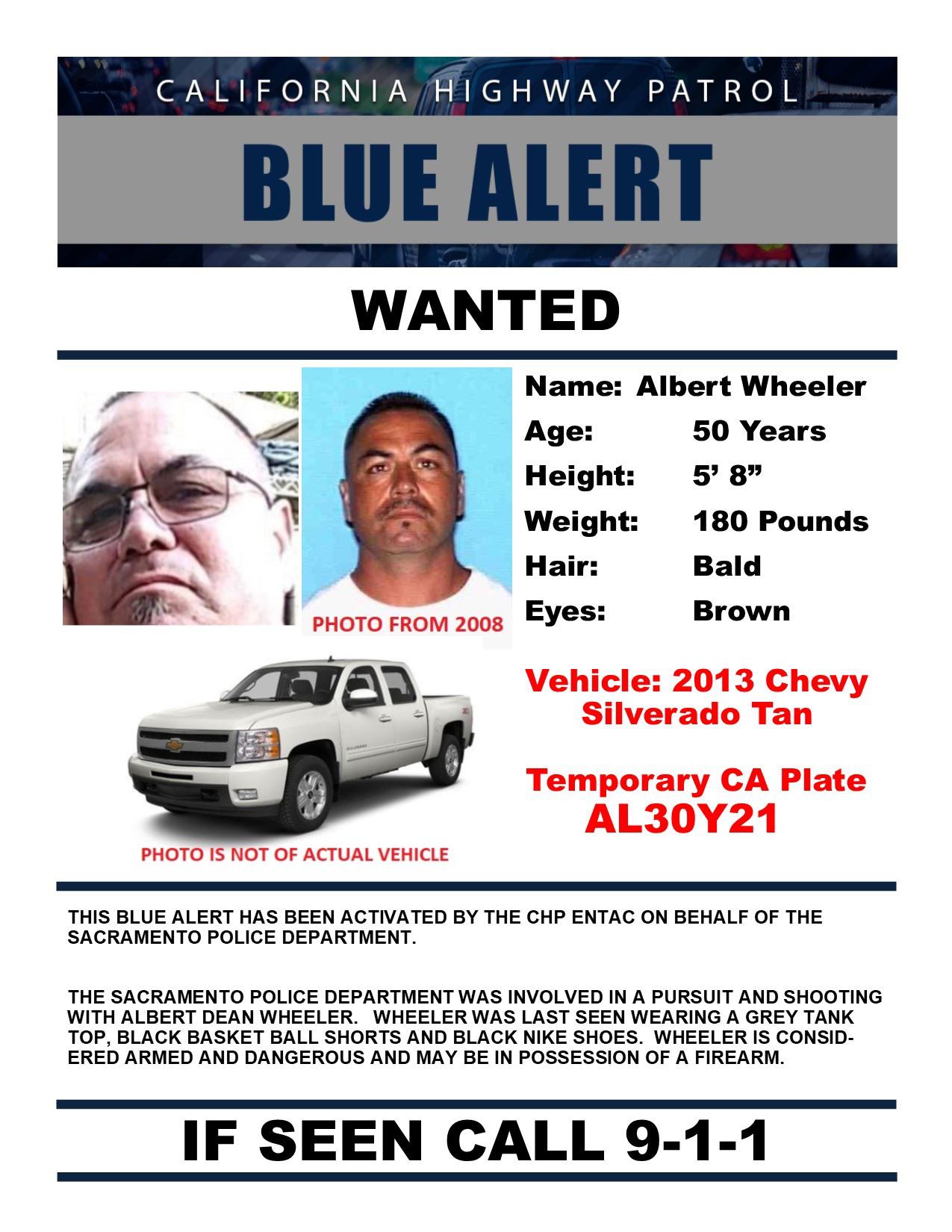 Blue Alert issues by CHP for those who don’t have alerts turned on r