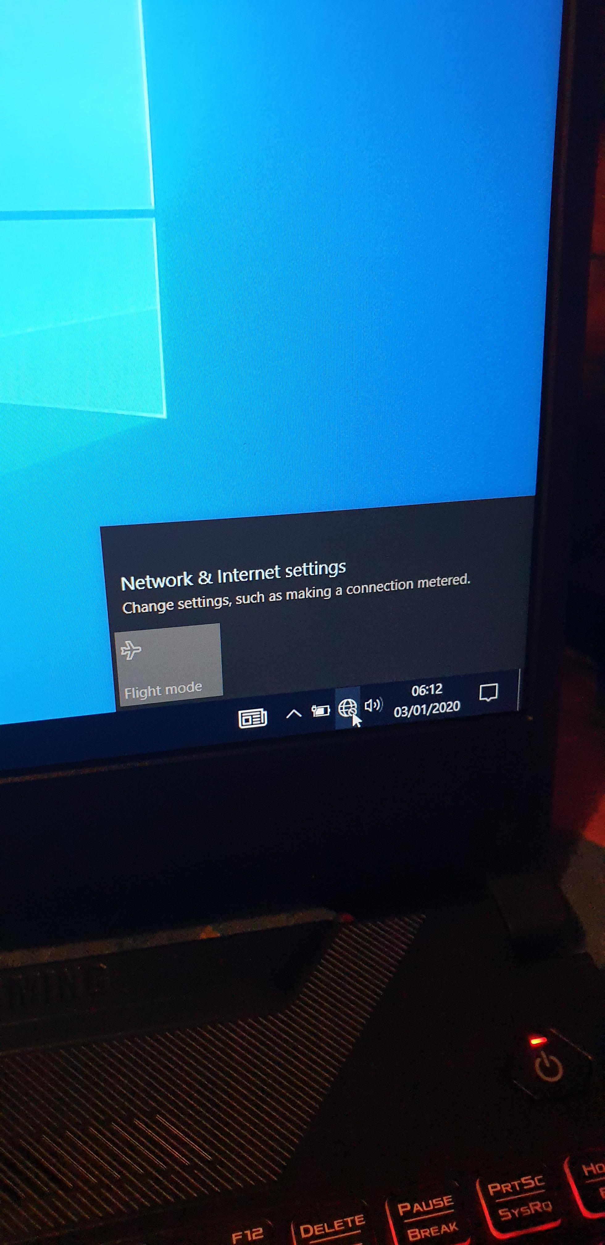 No wifi showing Brand new Tuf F15 Laptop r/ASUS