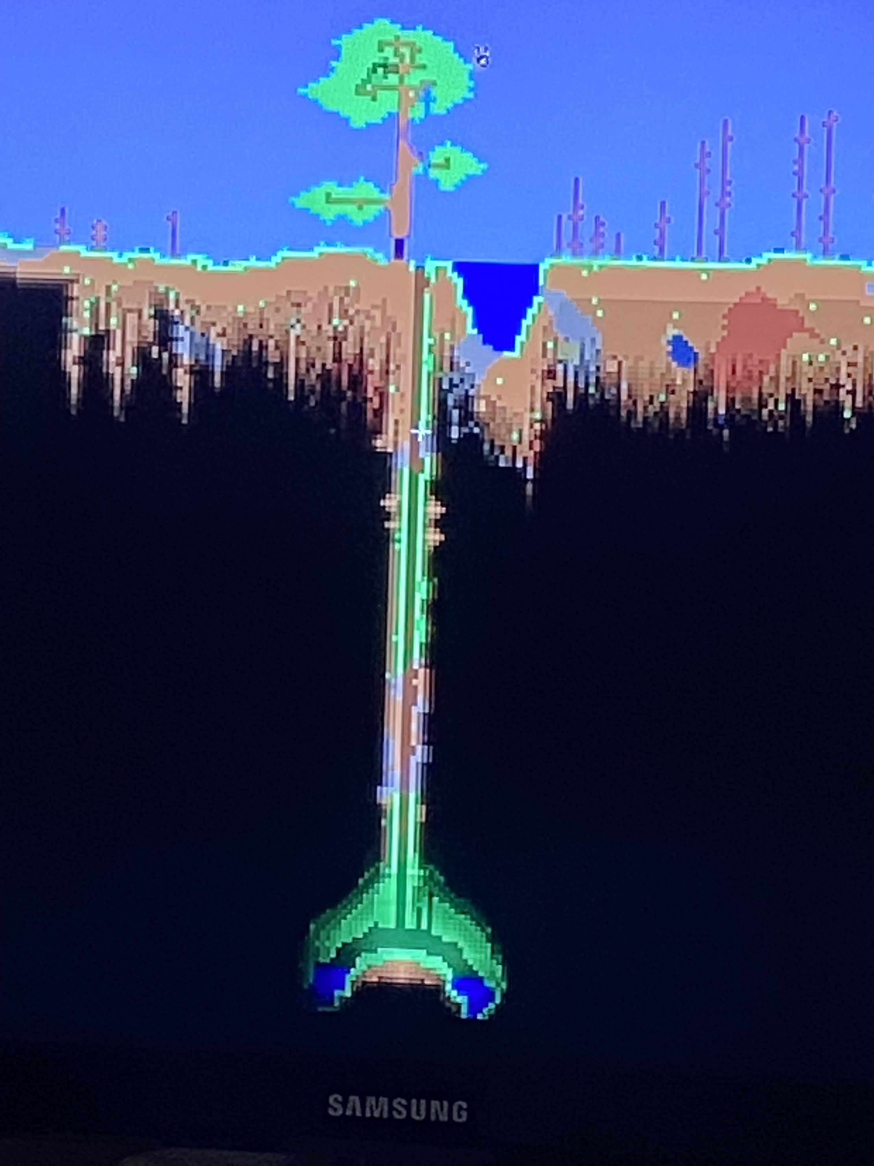 Sword shrine went through the tree r/Terraria