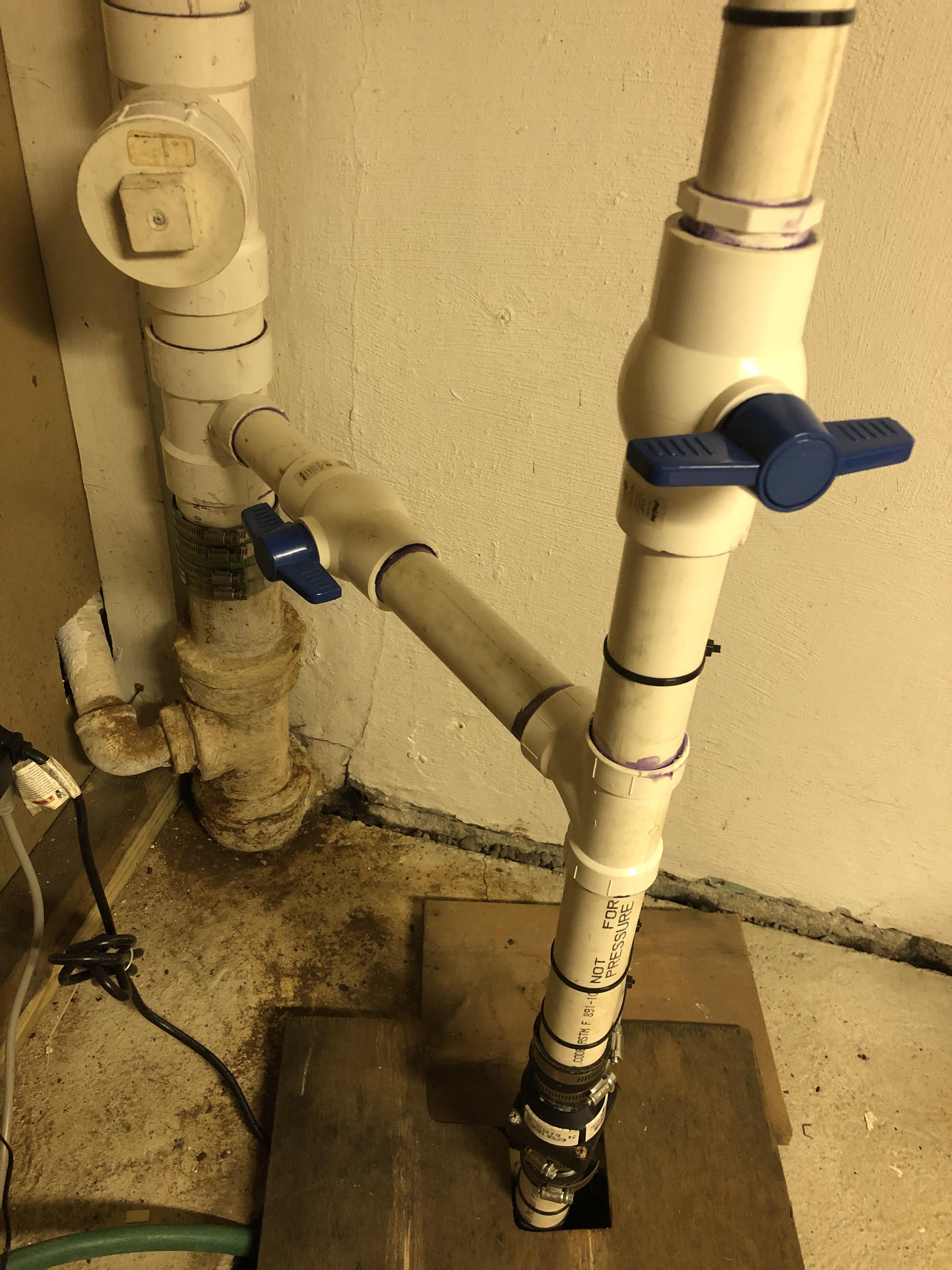 Sump pump redirect from street to sewer. Need help. r/Plumbing