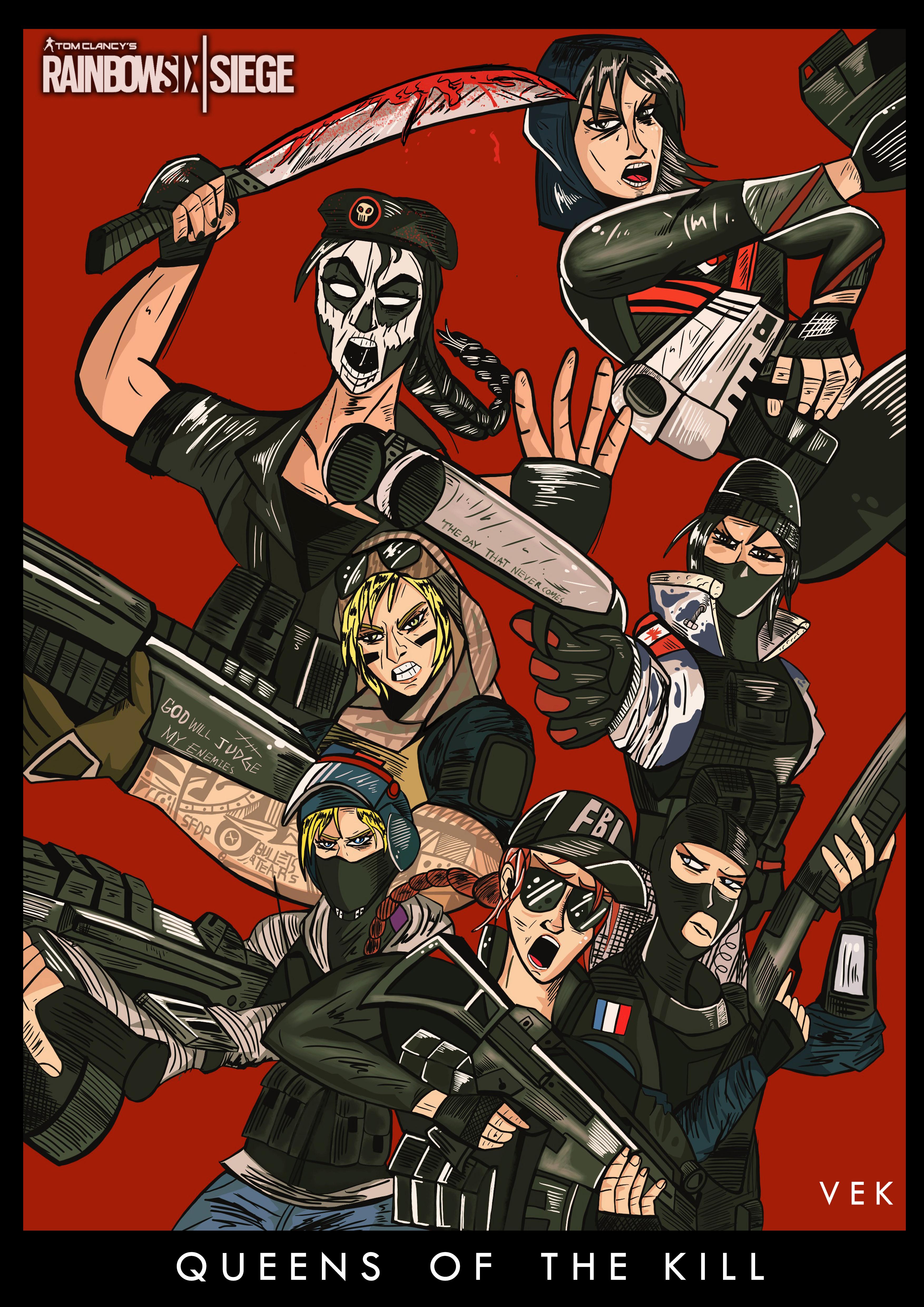 Queens Of The Kill ( Poster ) Rainbow6