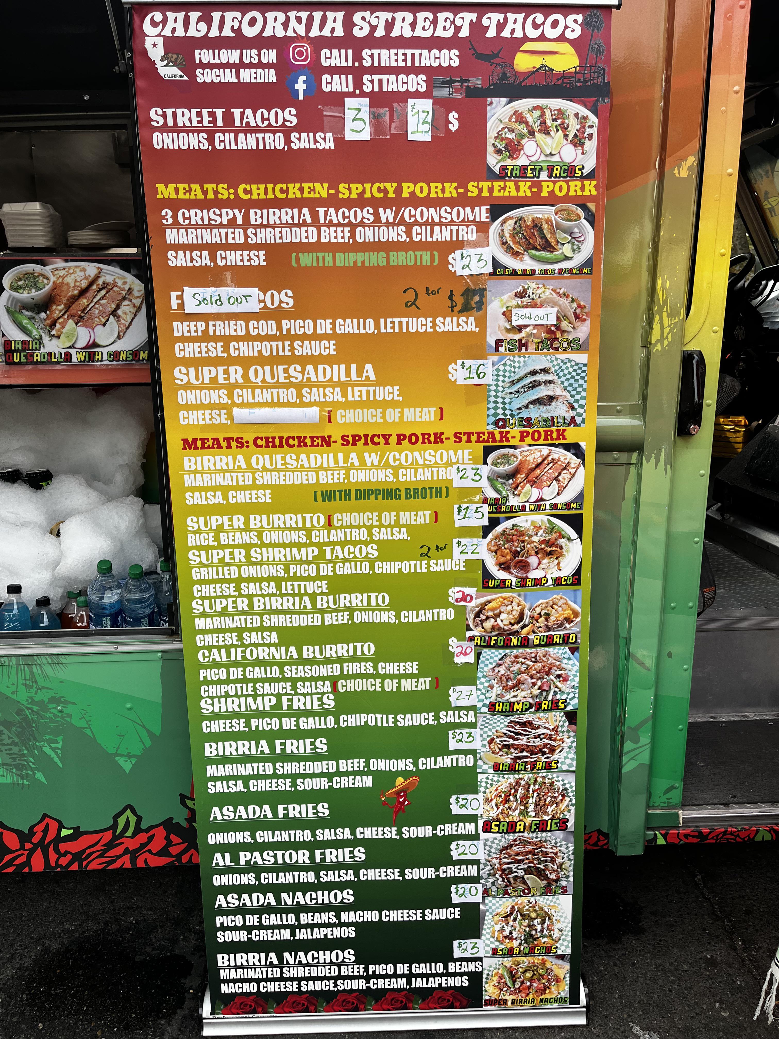 The prices at this taco truck at the Midtown Farmers Market are insane