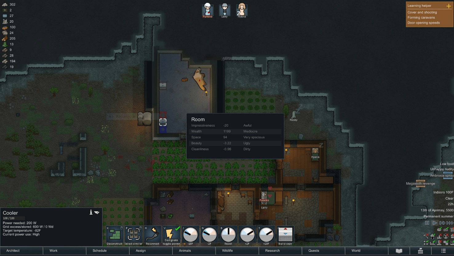 Why is my walk in cooler room 100 degrees? r/RimWorld