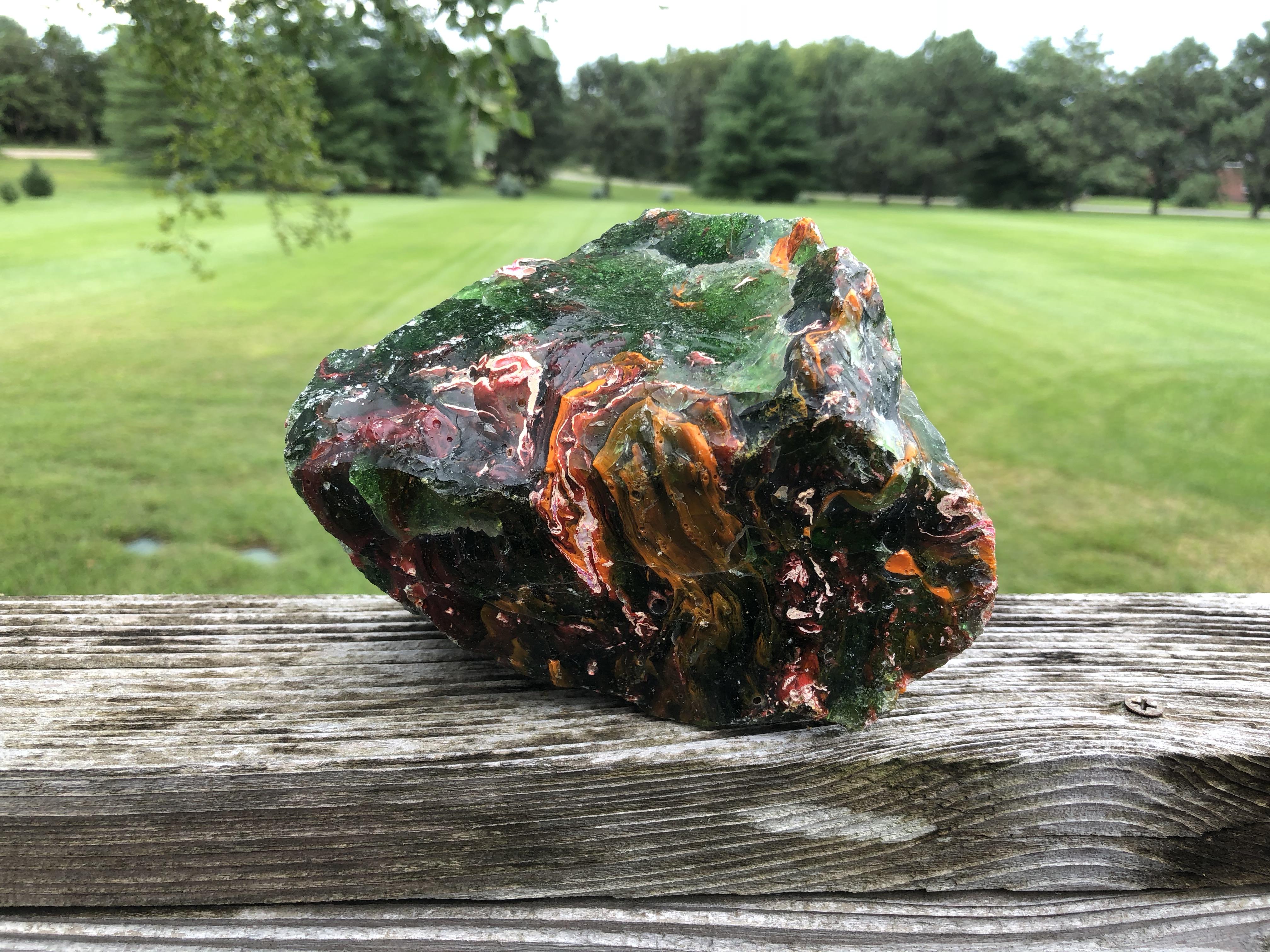 how to identify slag glass